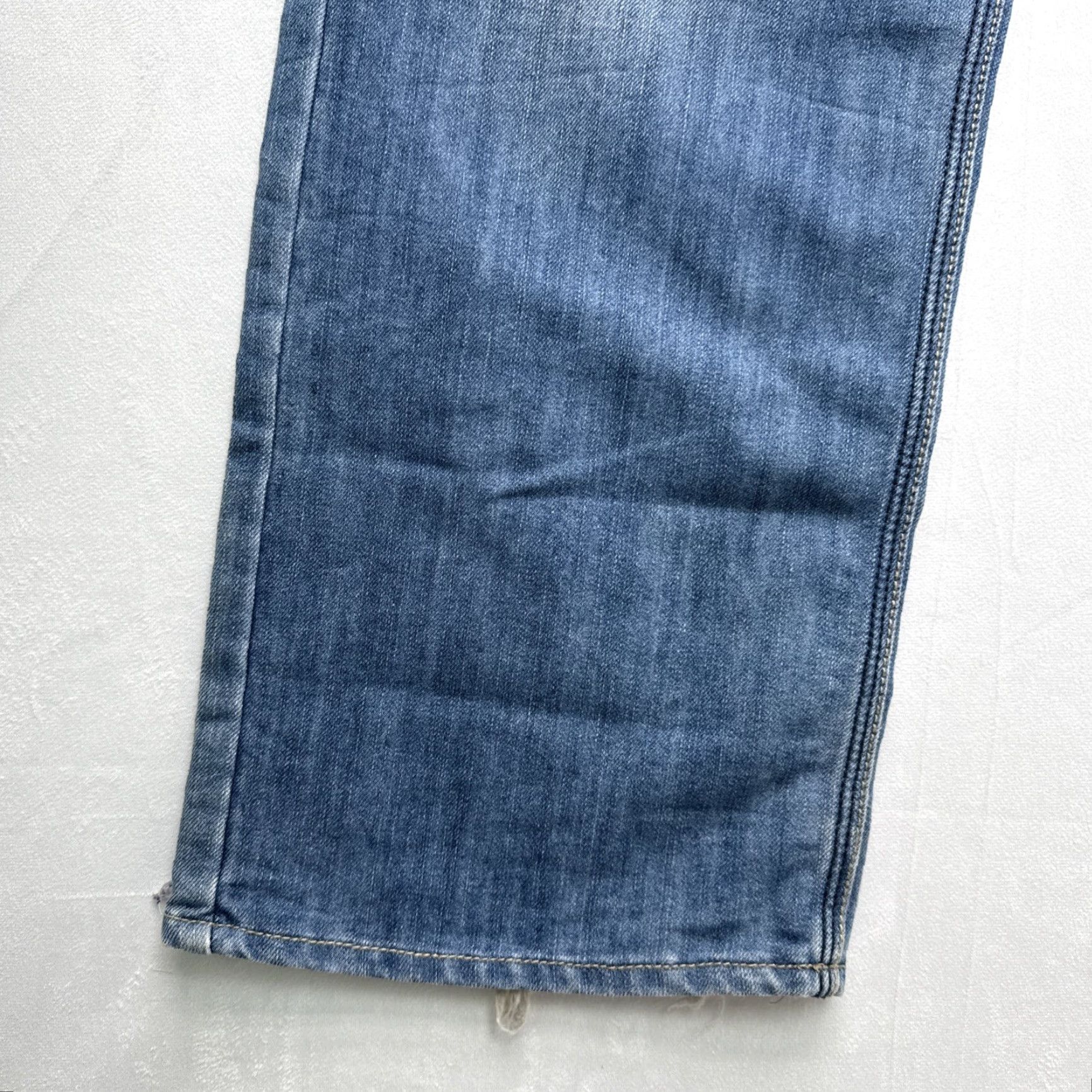 Vintage VINTAGE White Tag Premium Denim Jeans Mens 36x32 Gray Y2K Faded Embroidered Relaxed Straight 90s Hip Hop Mens Jeans Gray Size US 36 / EU 52 - 4 Thumbnail