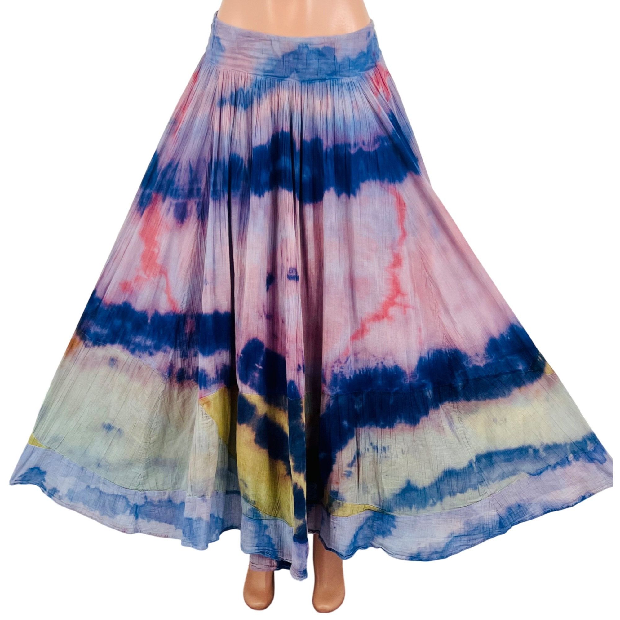 Free People RARE VTG Free People Tie Dye Gauzy Maxi Skirt M | Boho Luxe Size 30" / US 8 / IT 44 - 14 Thumbnail