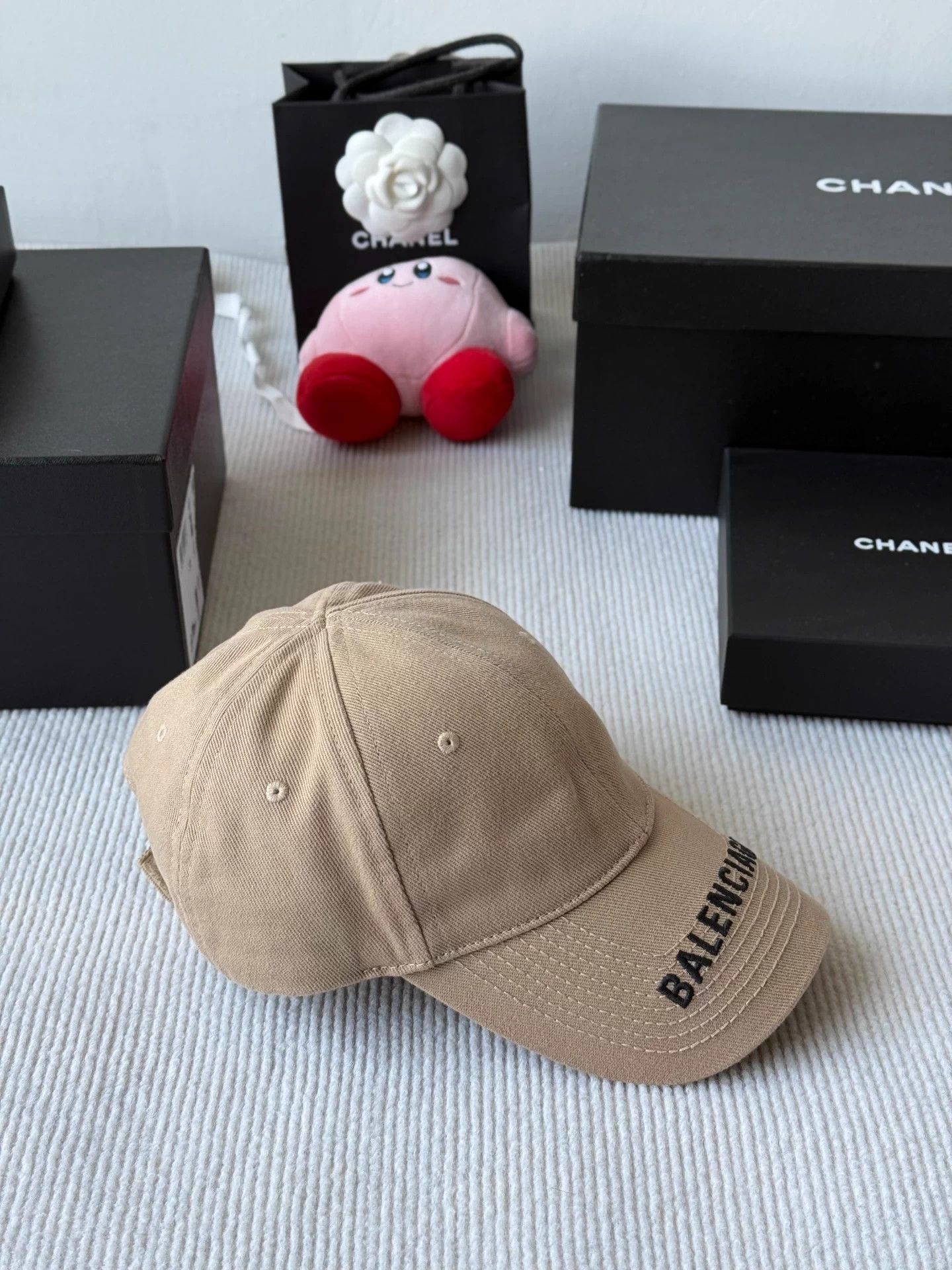 Balenciaga Balenciaga Khaki Embroidered Logo Baseball Cap - L Size ONE SIZE - 2 Thumbnail
