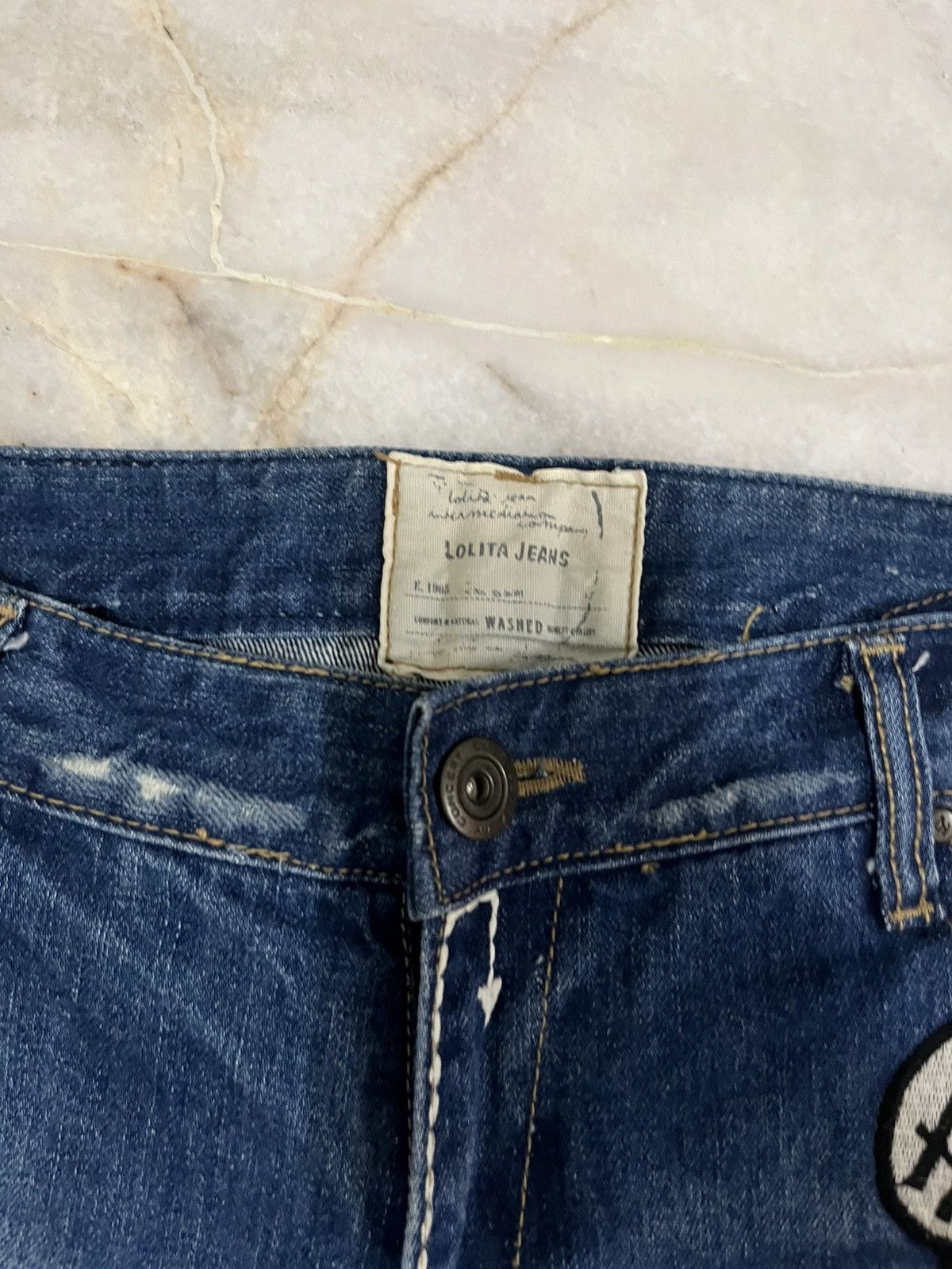 Japanese Brand Yoshitomo Nara Lolita Distressed denim jeans Size US 30 / EU 46 - 5 Thumbnail