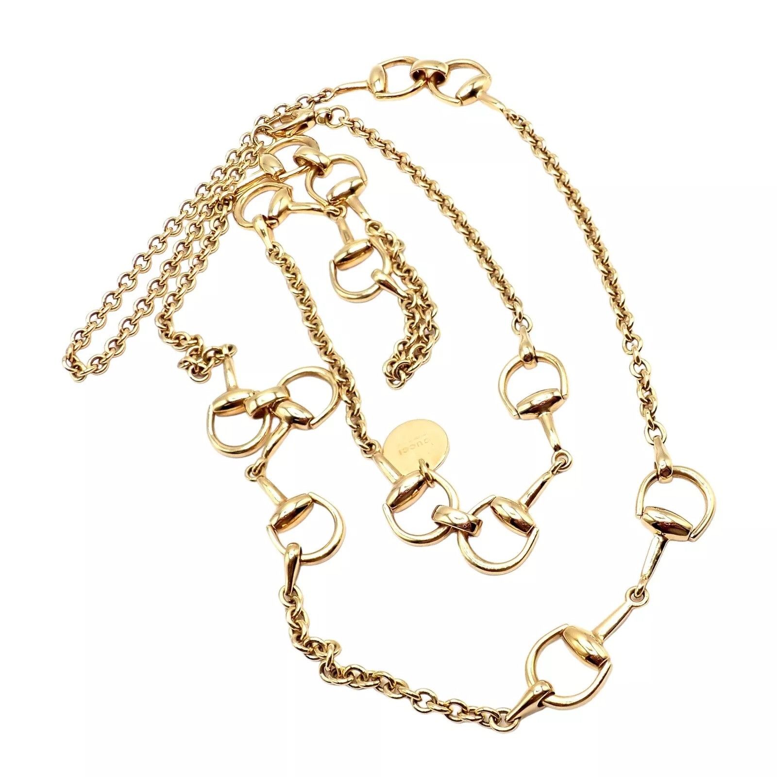 Gucci Gucci 18k Yellow Gold 34.5" Long Chain Sautoir Necklace Size ONE SIZE - 4 Thumbnail