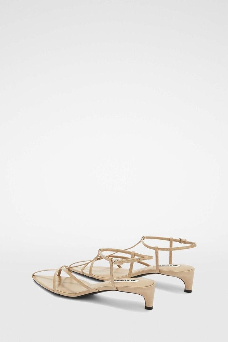 Jil Sander o1loc1c0426 High Sandals in Beige/Creamy Size US 5 / IT 35 - 4 Thumbnail