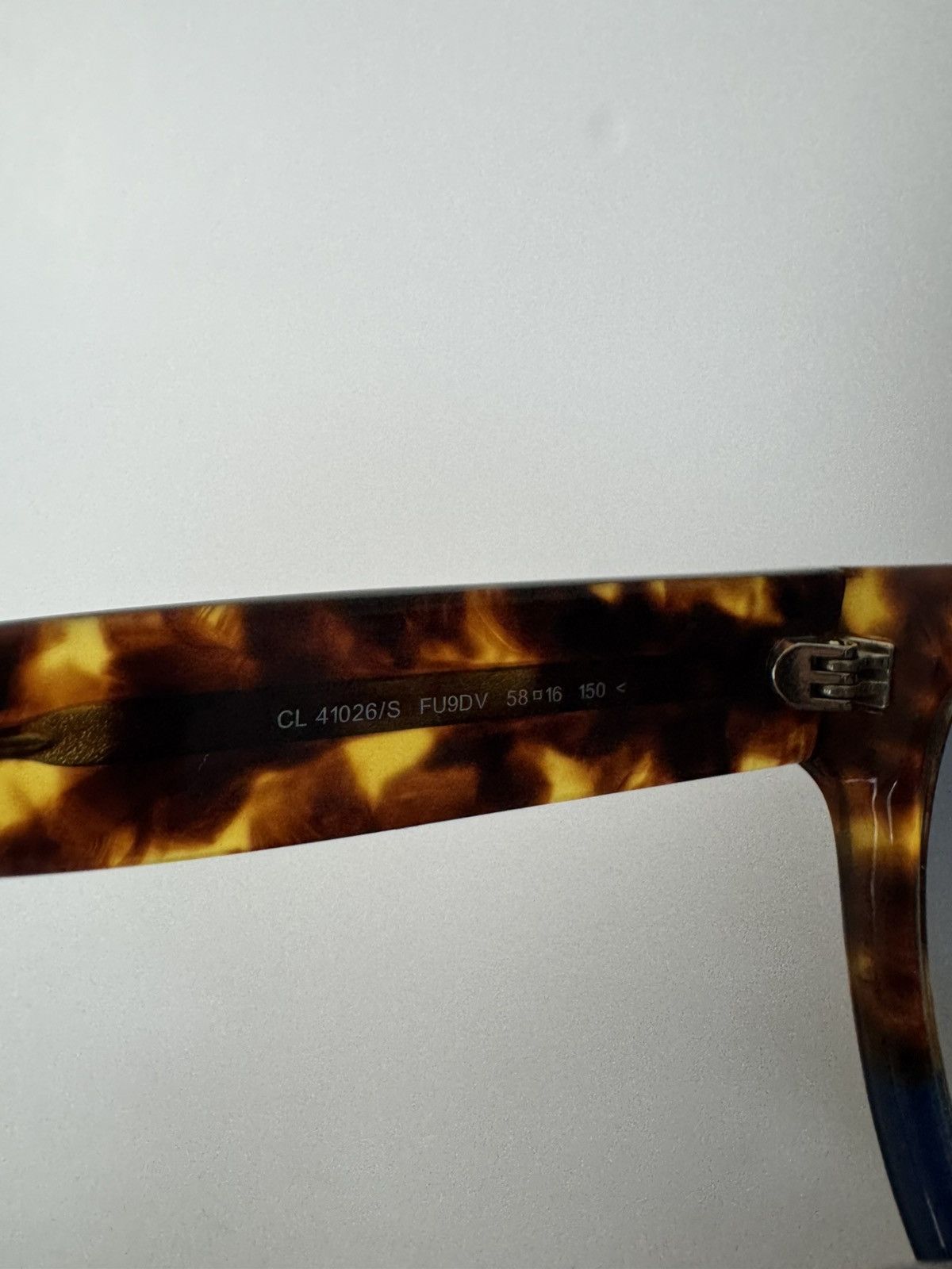Celine Celine CL 41026/S Oversized Tortoise Shell Sunglasses Luxury Size ONE SIZE - 8 Thumbnail