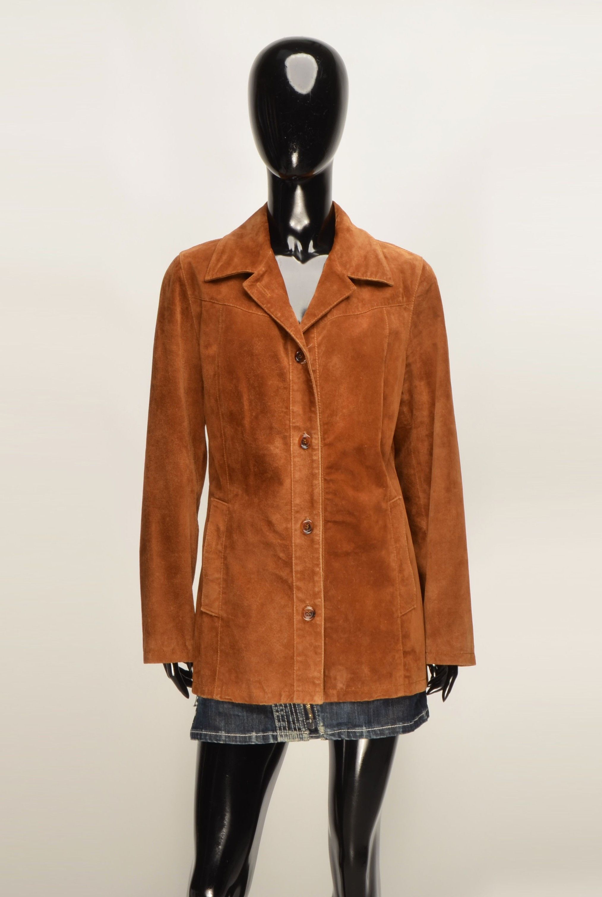 Vintage Vintage 1970's Italian Retro Suede Leather Jacket Size S / US 4 / IT 40 - 8 Thumbnail