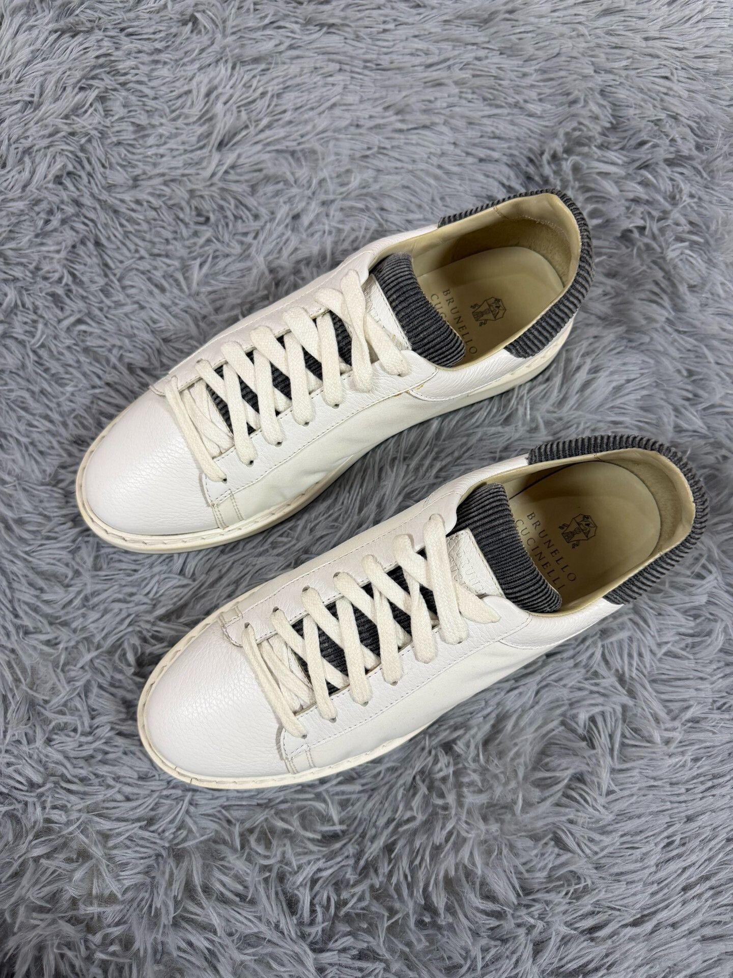 Brunello Cucinelli Brunello Cucinelli Casual White Lowtop Sneakers 10 Men Size US 10 / EU 43 - 1 Thumbnail
