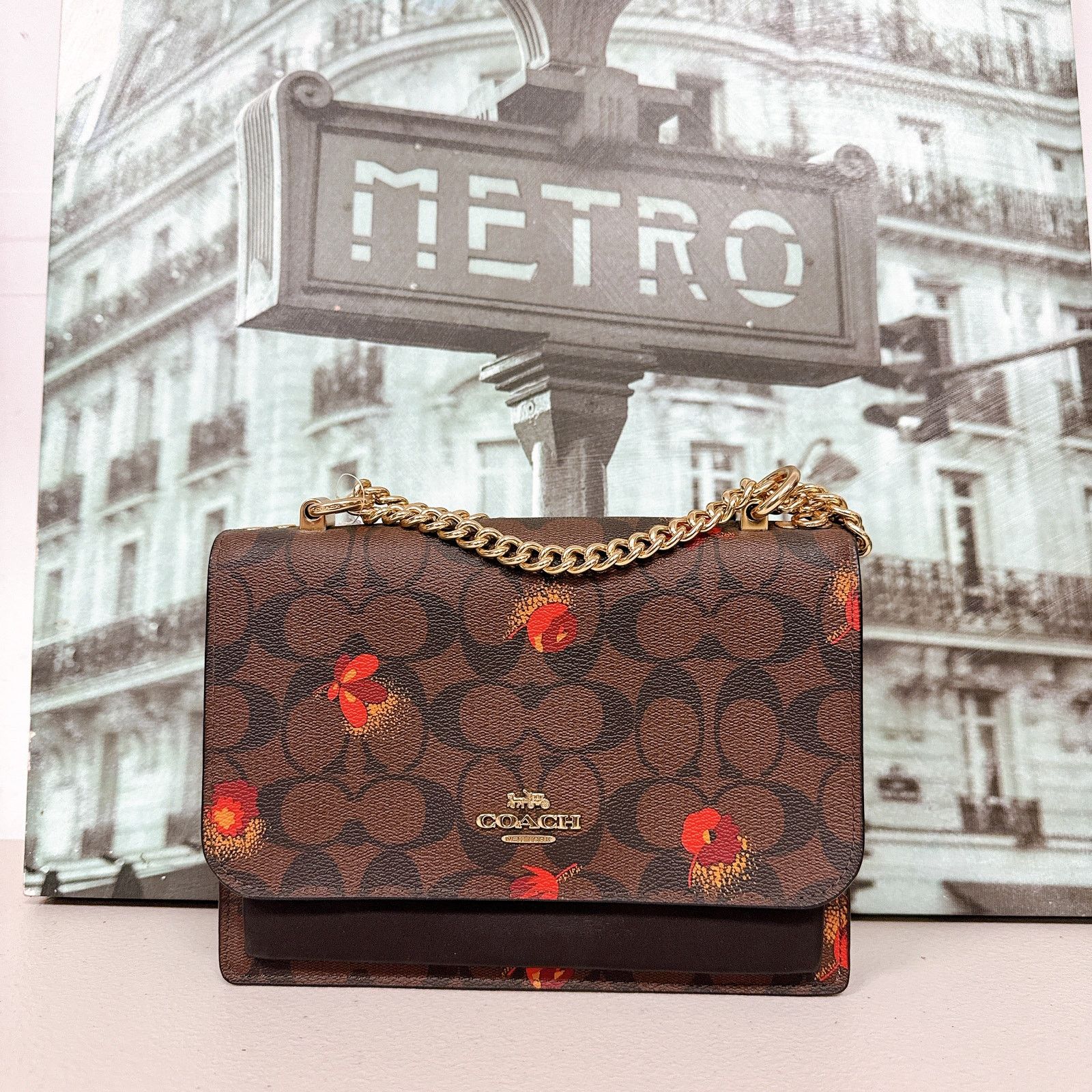 Coach Coach C5797 Klare Signature Canvas With Pop Floral Print Size ONE SIZE - 1 Thumbnail