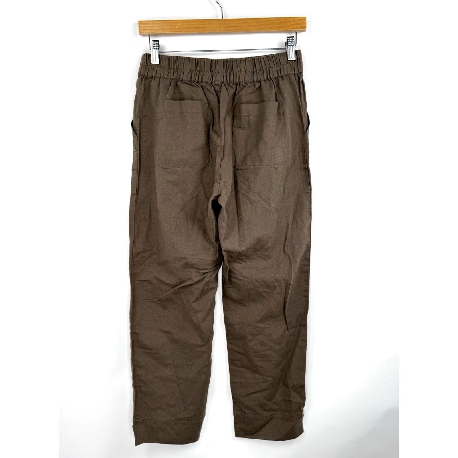 Vintage Pact Pants Brown Organic Cotton Hemp Pull On Straight Leg Womens Small Casual Size 28" / US 6 / IT 42 - 7 Thumbnail