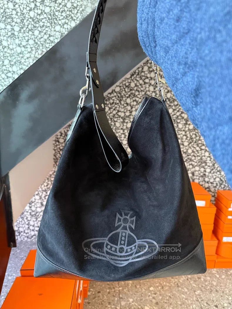 Vivienne Westwood Vivienne Westwood size os Patch suede hobo bag Size ONE SIZE - 2 Thumbnail