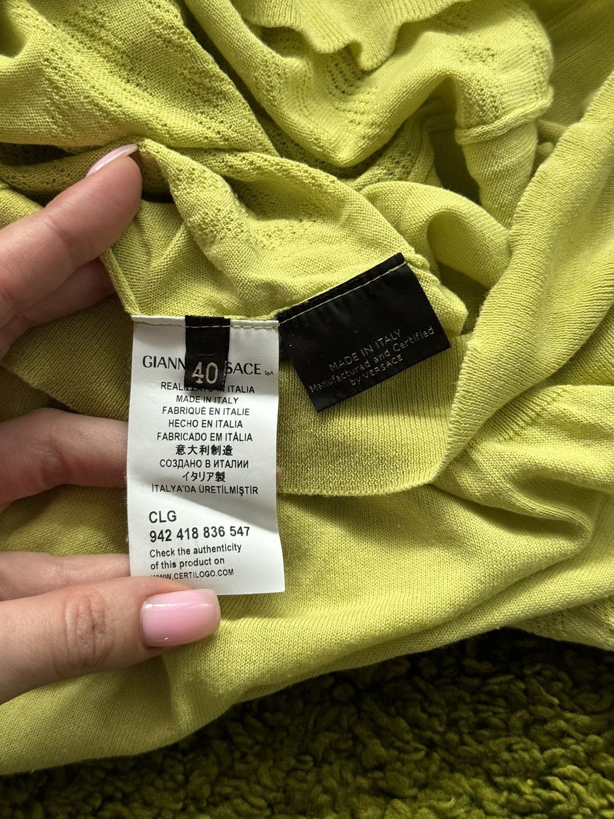 Designer × Versace Versace Medusa logo silk blend sweater Size S / US 4 / IT 40 - 5 Thumbnail