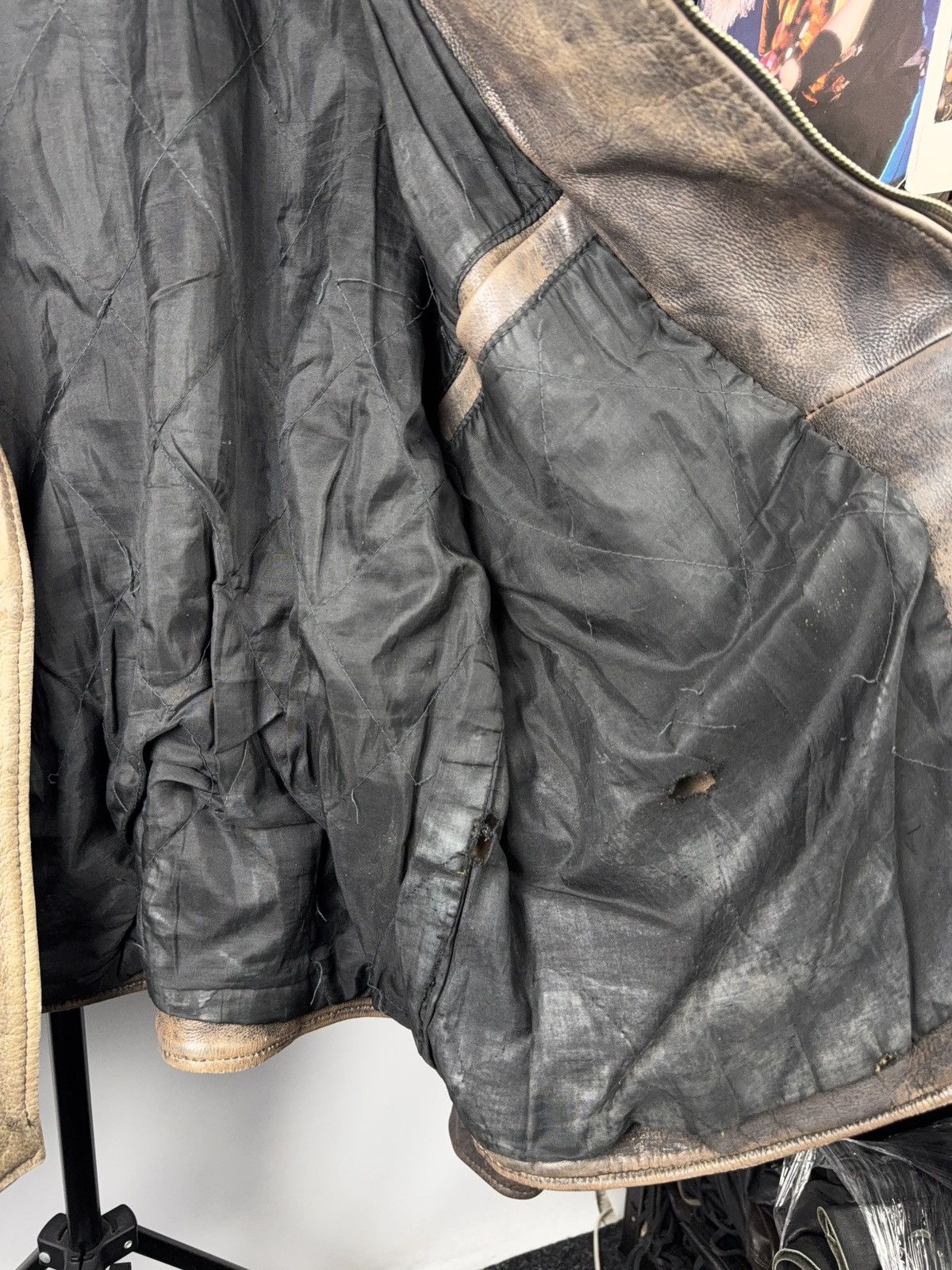 Genuine Leather 90s Retro Heavy Distressed Leather Moto Biker Jacket Vintage Size US XL / EU 56 / 4 - 16 Thumbnail