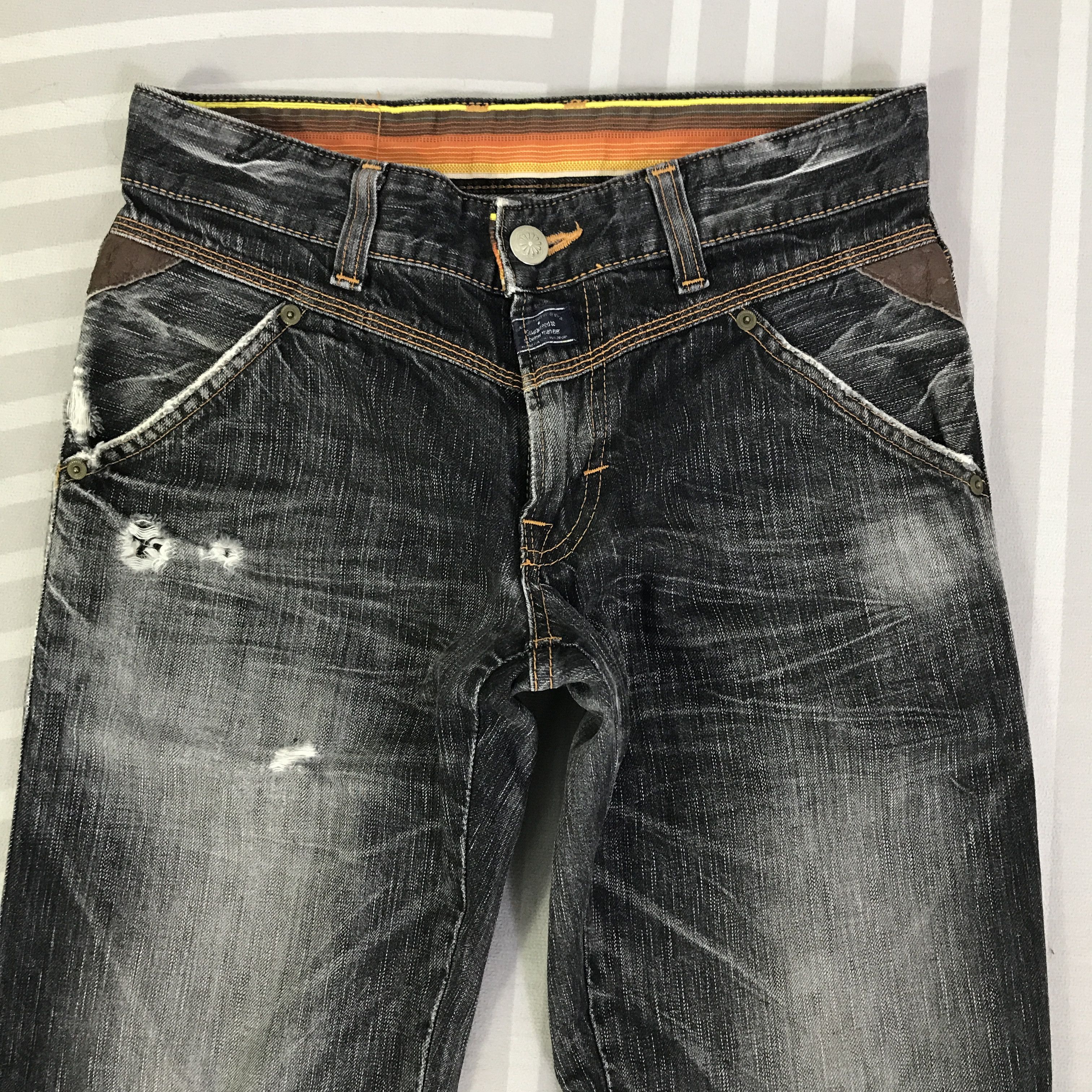 Edwin Vintage Edwin Black Faded Jeans pants K74B19 Size US 28 / EU 44 - 2 Thumbnail