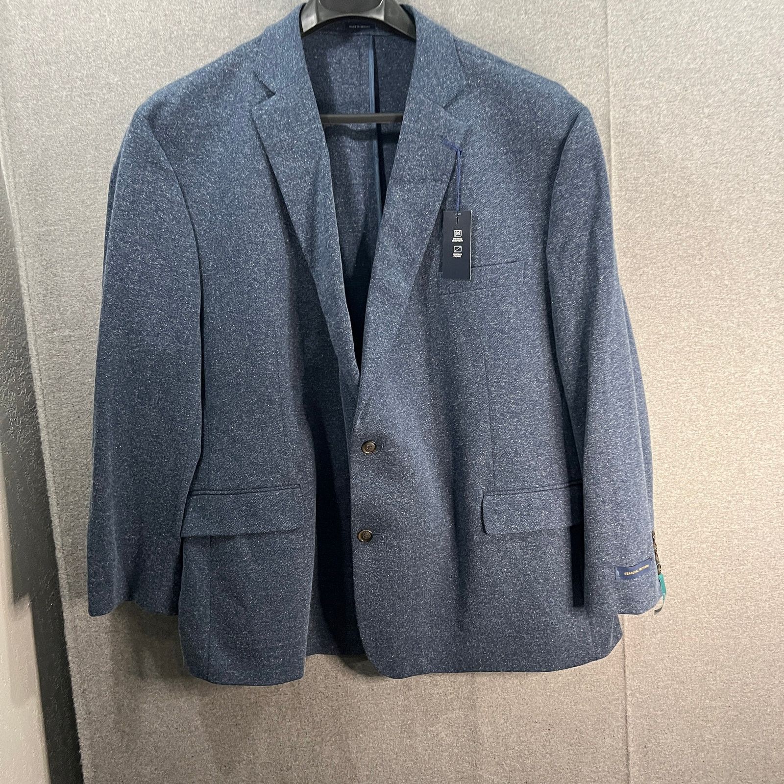 Other Stafford Big&Tall Mens Classic Fit Sport Coats Suits Navy Si Size 54L - 4 Thumbnail