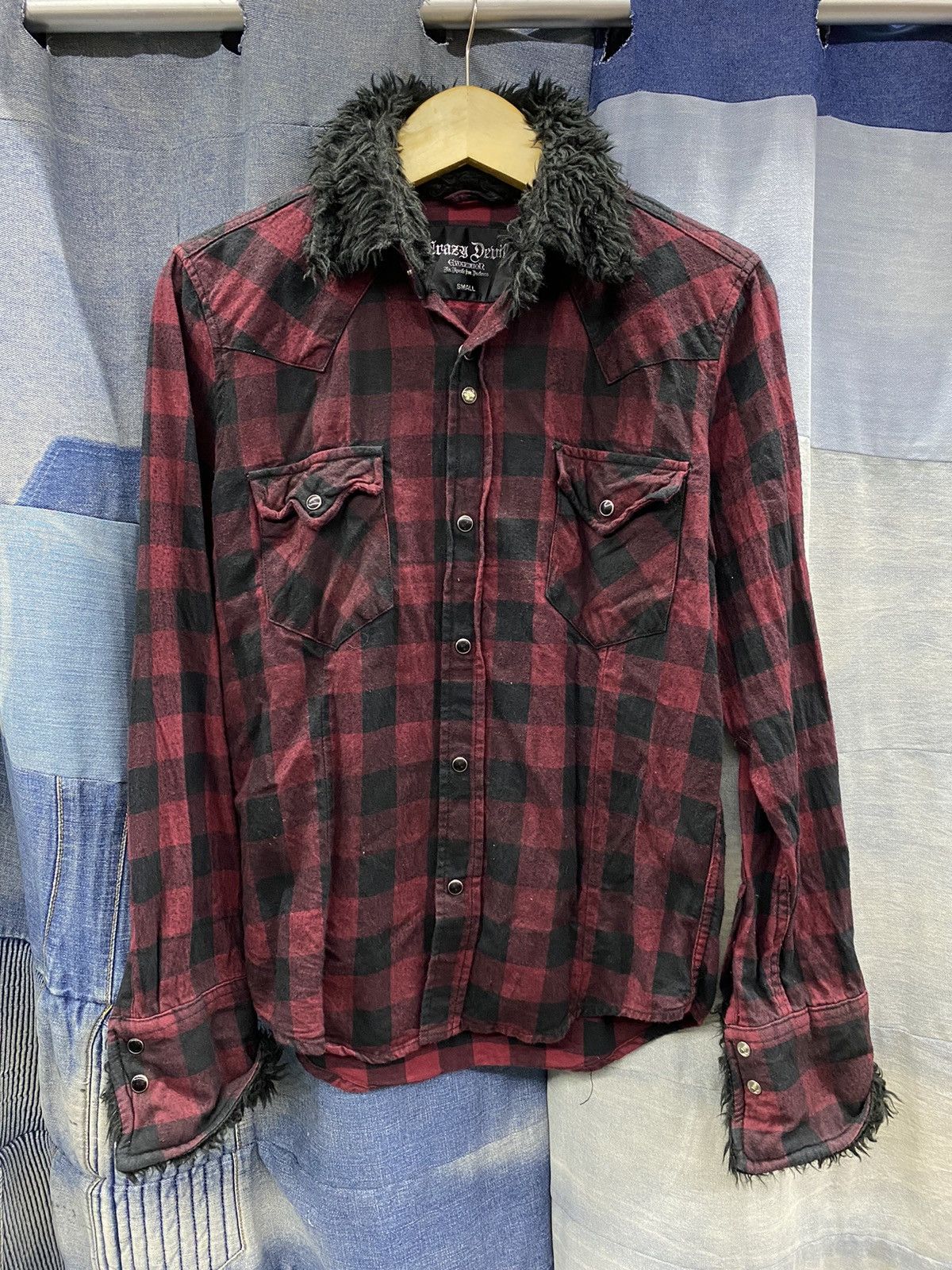 If Six Was Nine fur flannel japanese brand crazy devil 👿 Size US S / EU 44-46 / 1 - 2 Thumbnail