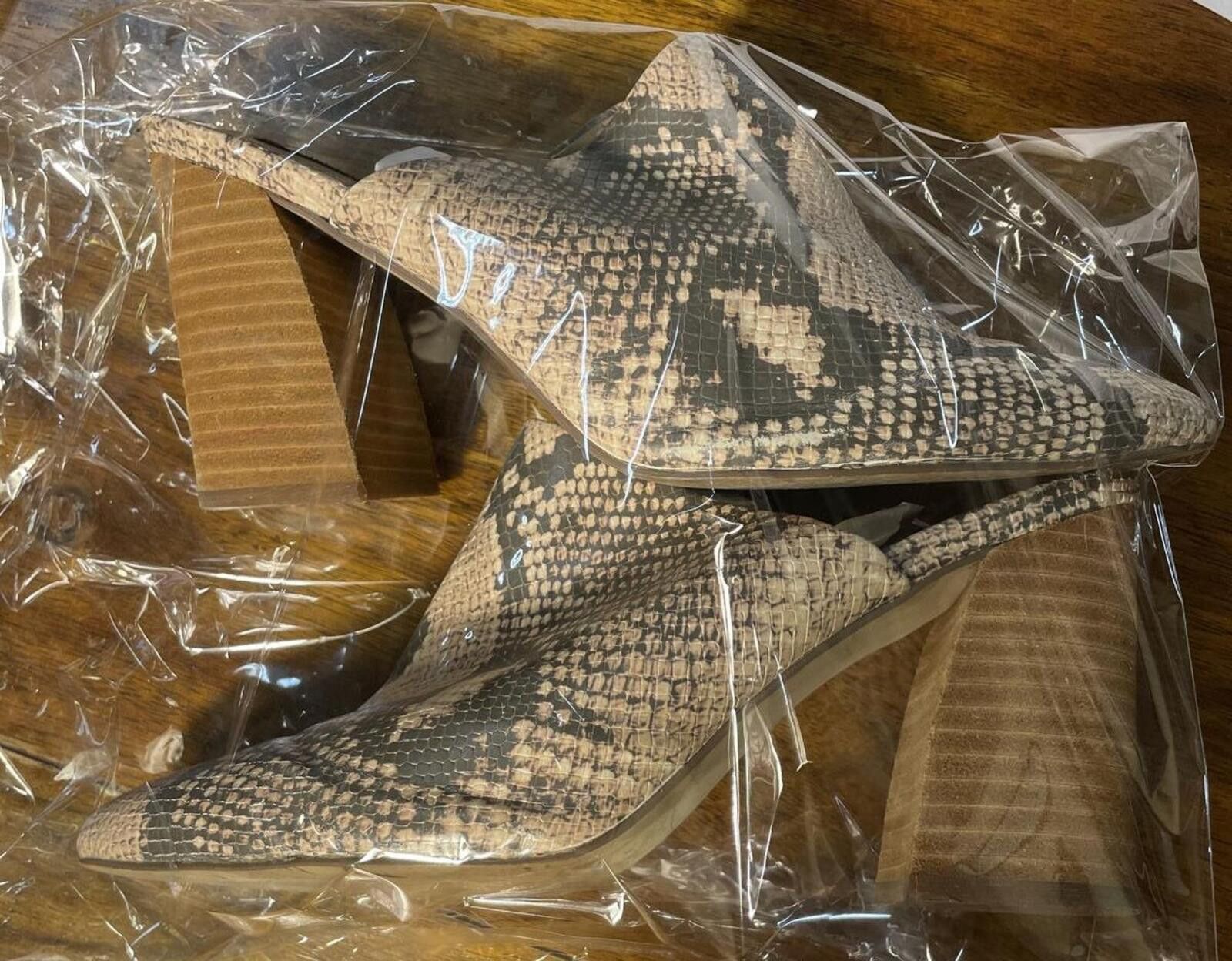 Steve Madden Steve Madden Block Heel Mules Shoes Women's 8.5 Snake Print Size US 8.5 / IT 38.5 - 8 Thumbnail