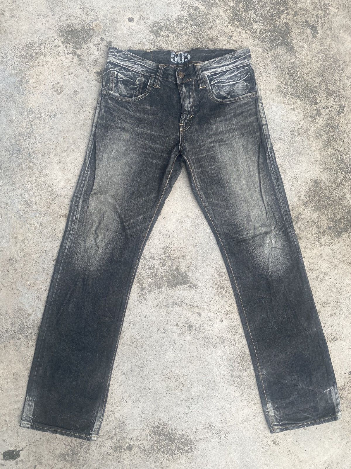 Edwin × Vintage Vintage y2k Edwin Clawmark Straightcut Jeans Size US 31 - 1 Thumbnail
