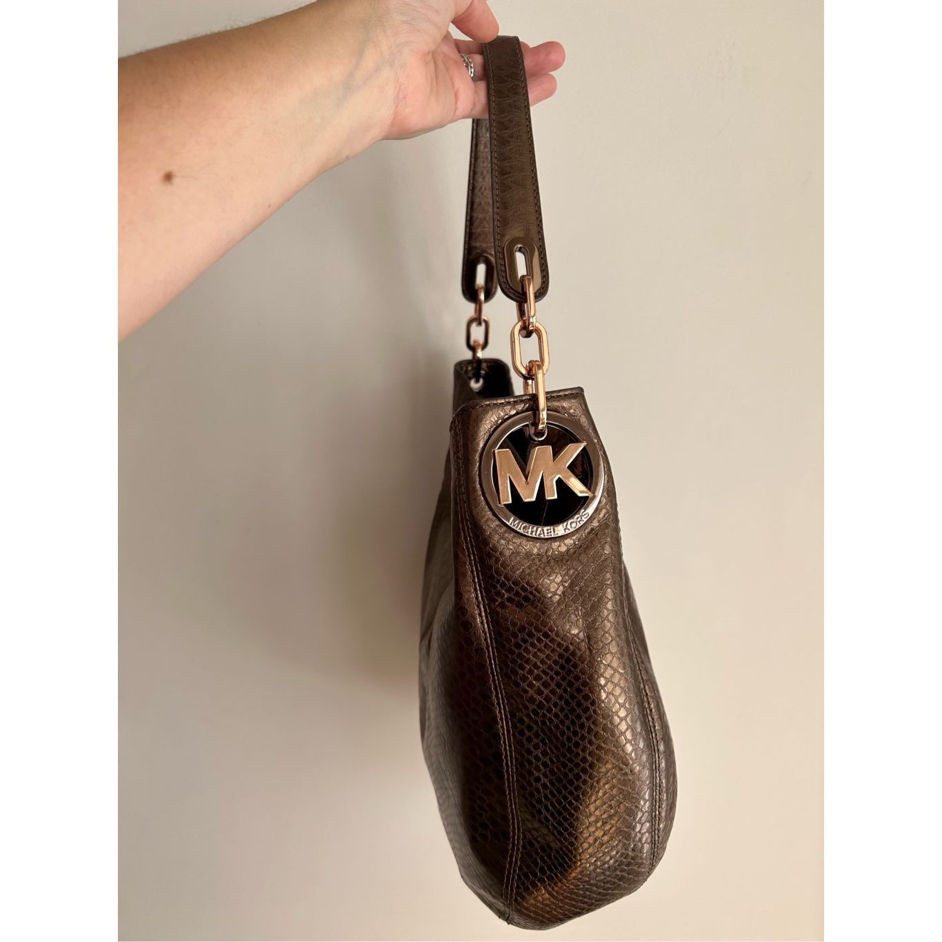 Michael Kors Michael Kors Women’s Limited Edition Rose Gold Slouchy Satch Size ONE SIZE - 1 Thumbnail
