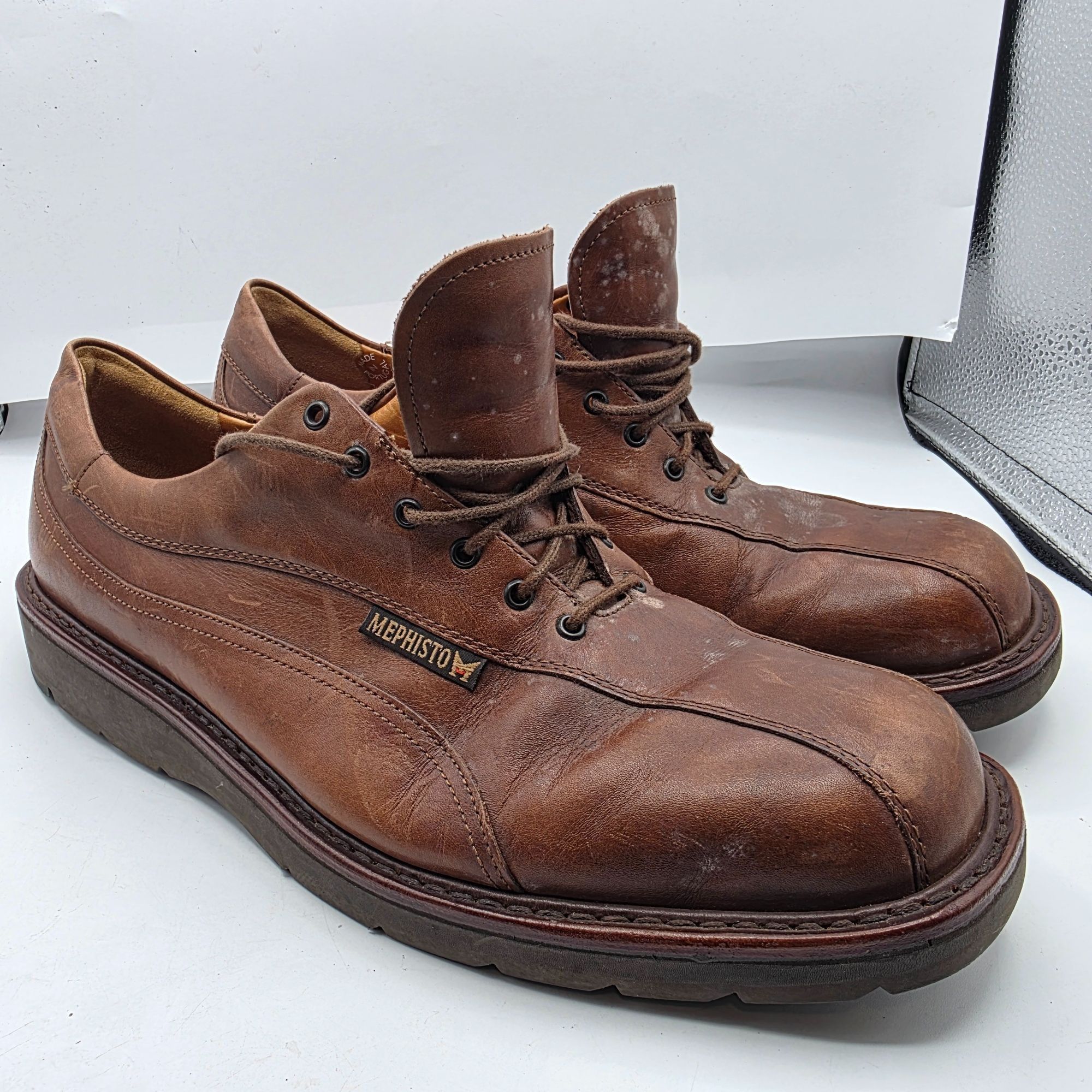 Mephisto Mephisto Abel Goodyear Welt Air Relax Mens Size 11 Brown Lea Size US 11 / EU 44 - 1 Thumbnail