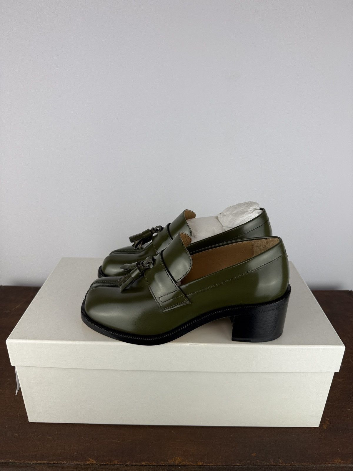 Maison Margiela Green Maison Martin Margiela Tabi loafers (new with box) Size US 6 / IT 36 - 5 Thumbnail