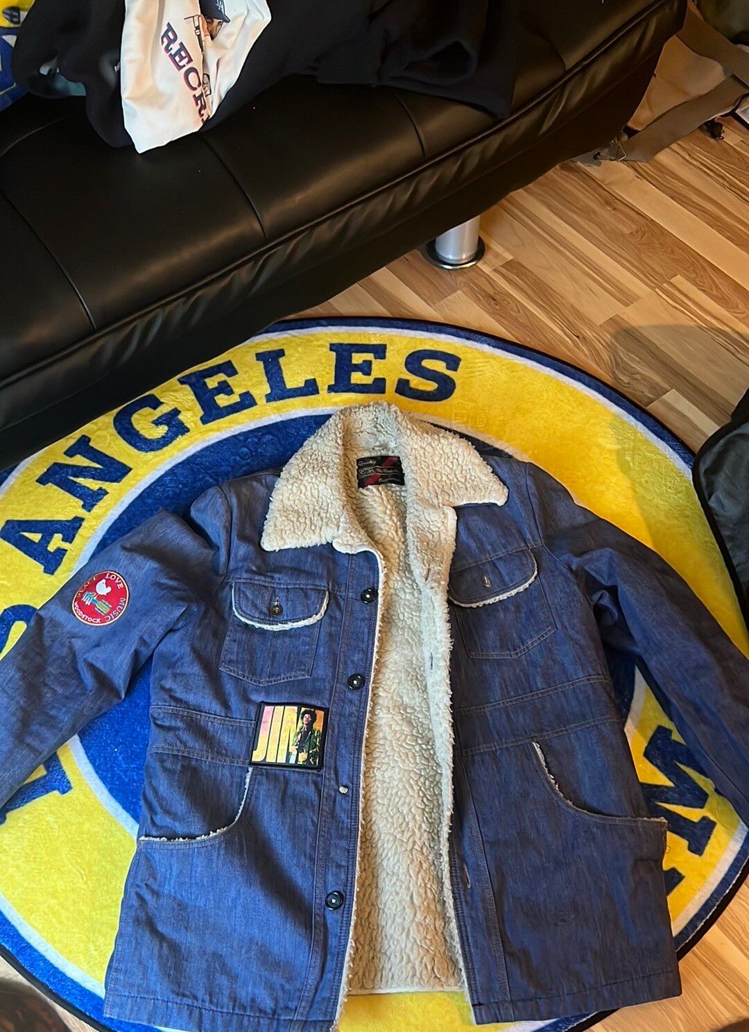 Vintage Vintage Jean jacket with fur Size US XL / EU 56 / 4 - 1 Preview