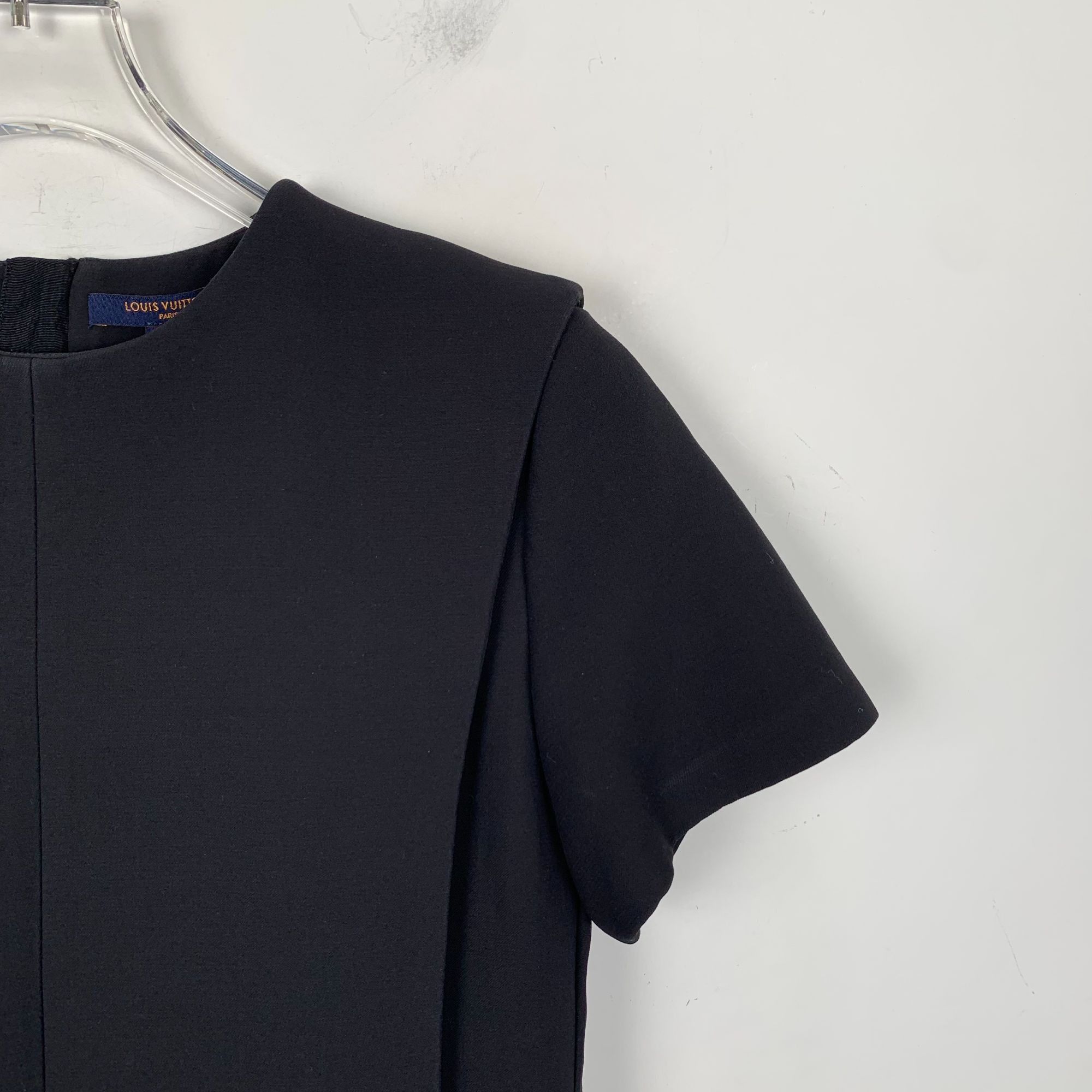 Louis Vuitton Louis Vuitton Short-Sleeve A-Line Dress With Zipper Closure Size XXS / US 00 / IT 34 - 3 Thumbnail