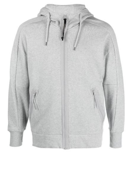 Image of C P Company C.p Company Goggle Zip-Up Jacket in Grey, Men's (Size 2XL)