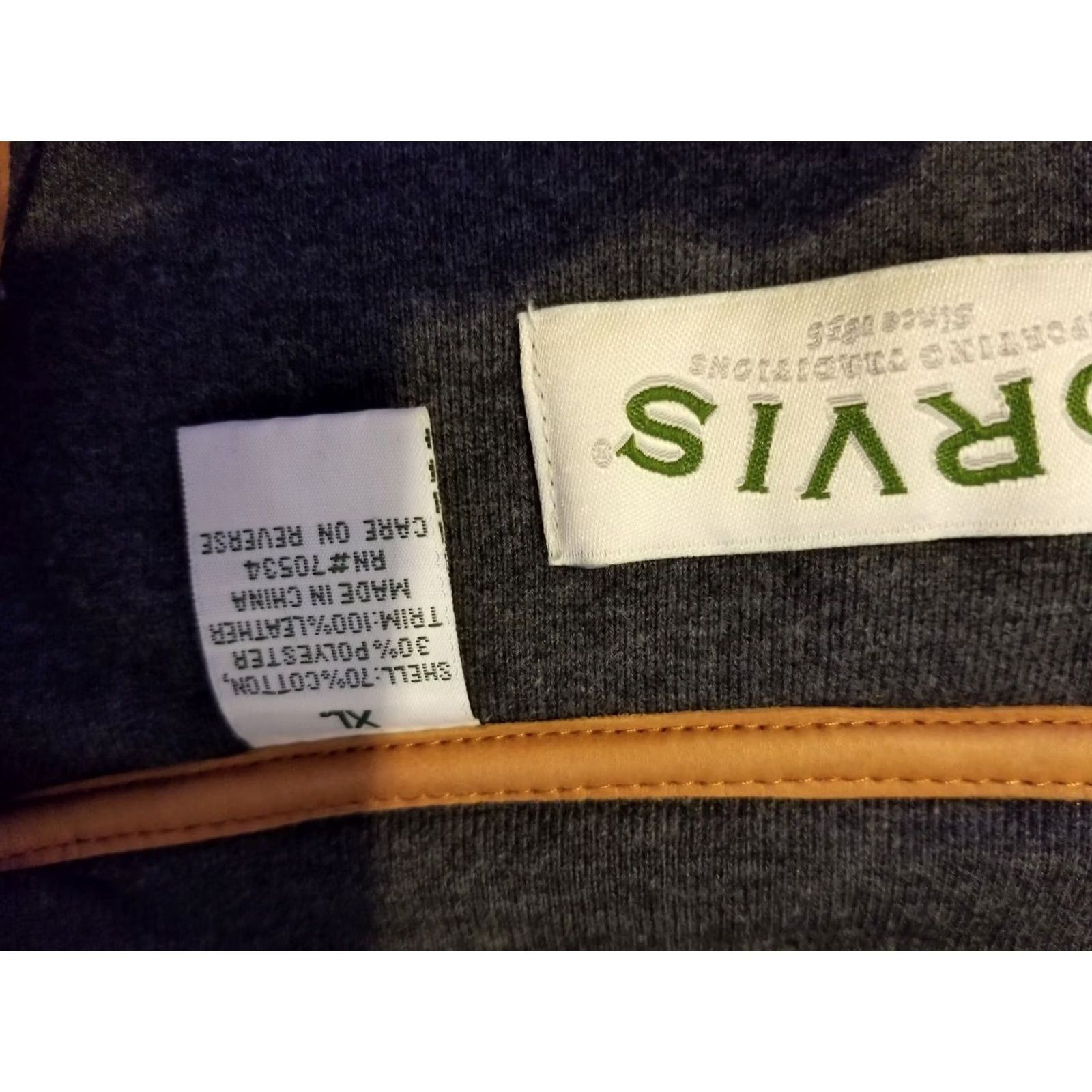 Orvis Orvis Mens Quarter Zip Sweater XL Blue Cotton Pullover Size US XL / EU 56 / 4 - 3 Thumbnail