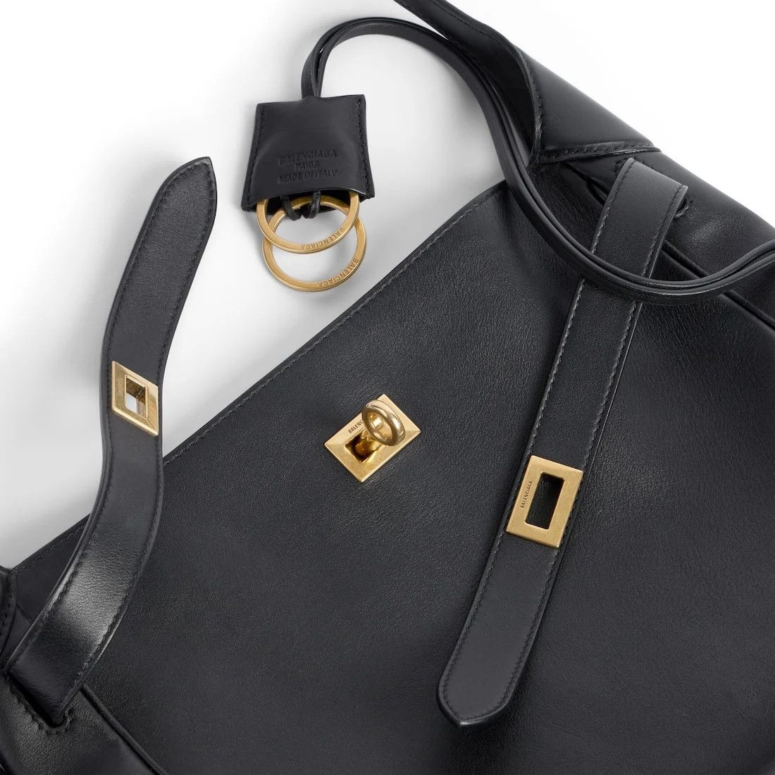 Balenciaga o1srvl11e0326 Size: OS / Bel Air Small Hobo Bag in Black Size ONE SIZE - 5 Thumbnail