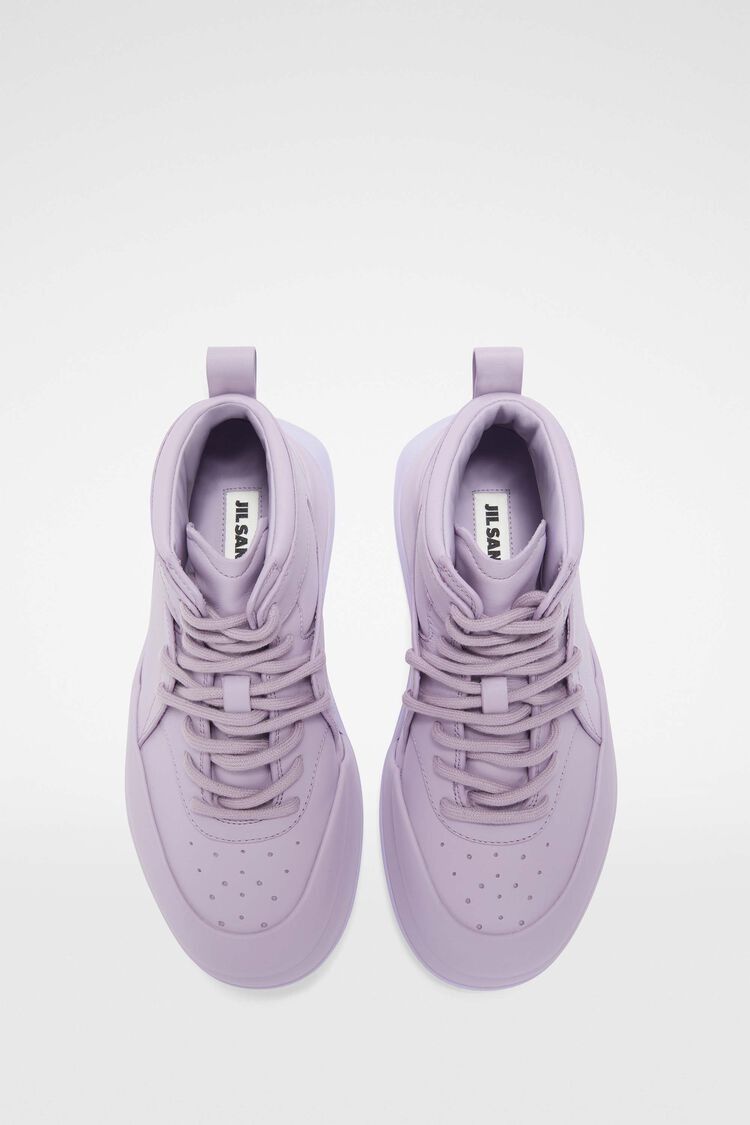 Jil Sander o1y1025 Hi-Top Sneakers in Lilac Size US 7 / IT 37 - 4 Thumbnail