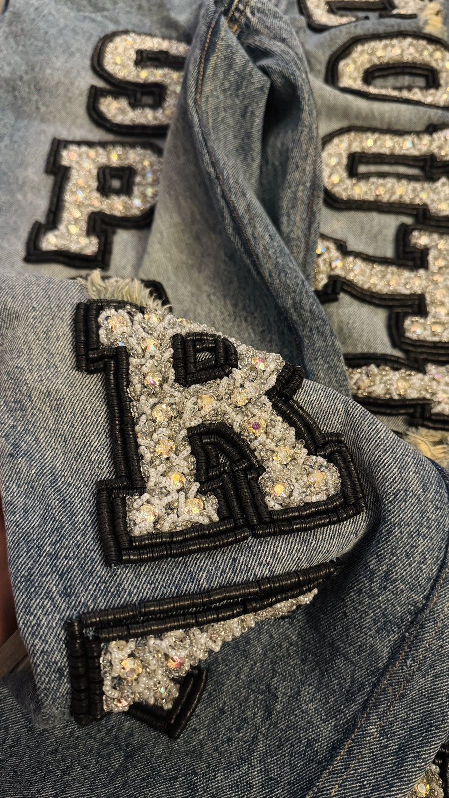 ASHISH Ashish embroidered unisex Boyfriend jeans Size 33" - 3 Thumbnail