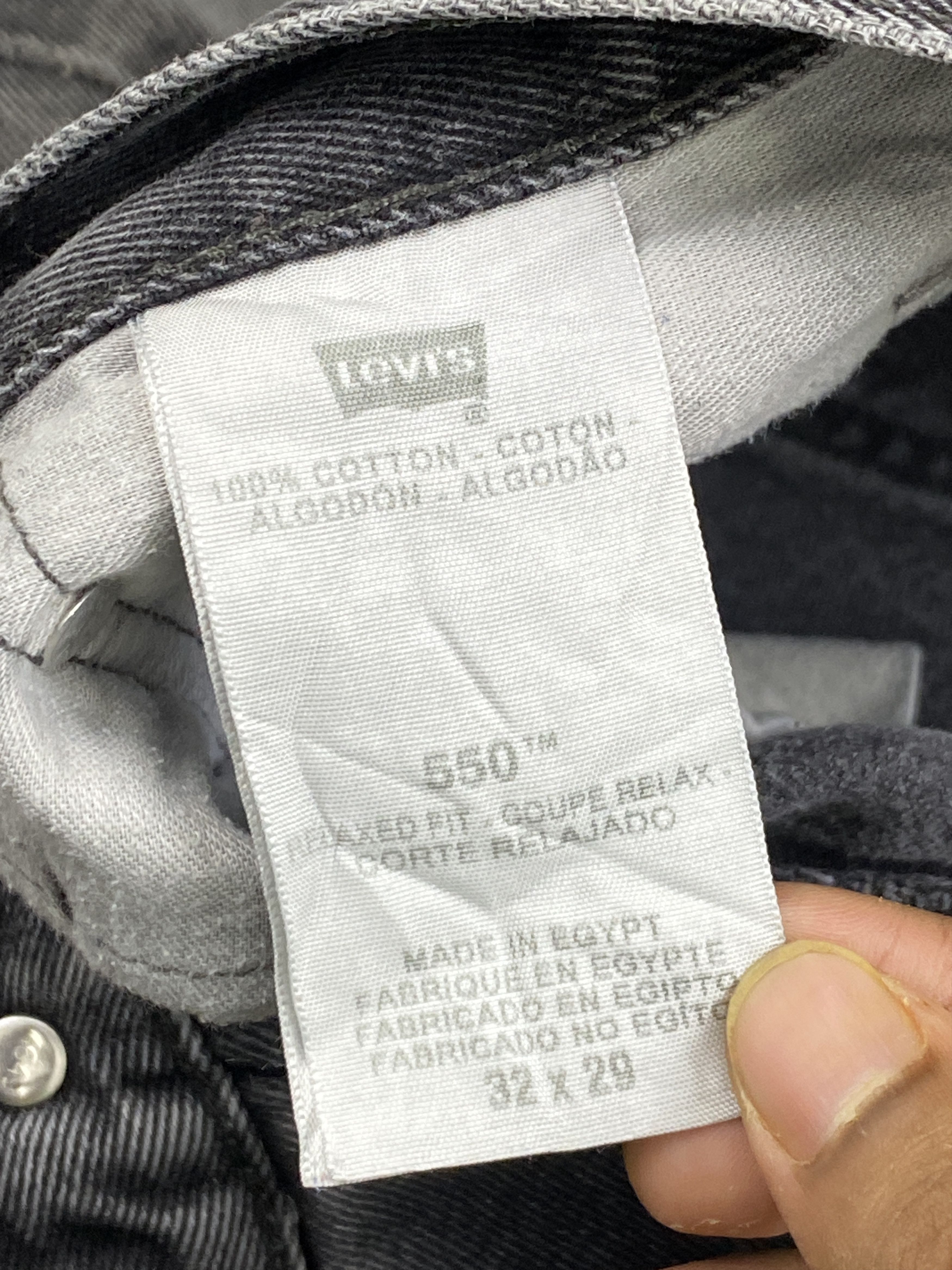 Levi's Vintage Levis 505 Faded Black Jeans DJ0051 Size US 32 / EU 48 - 7 Thumbnail