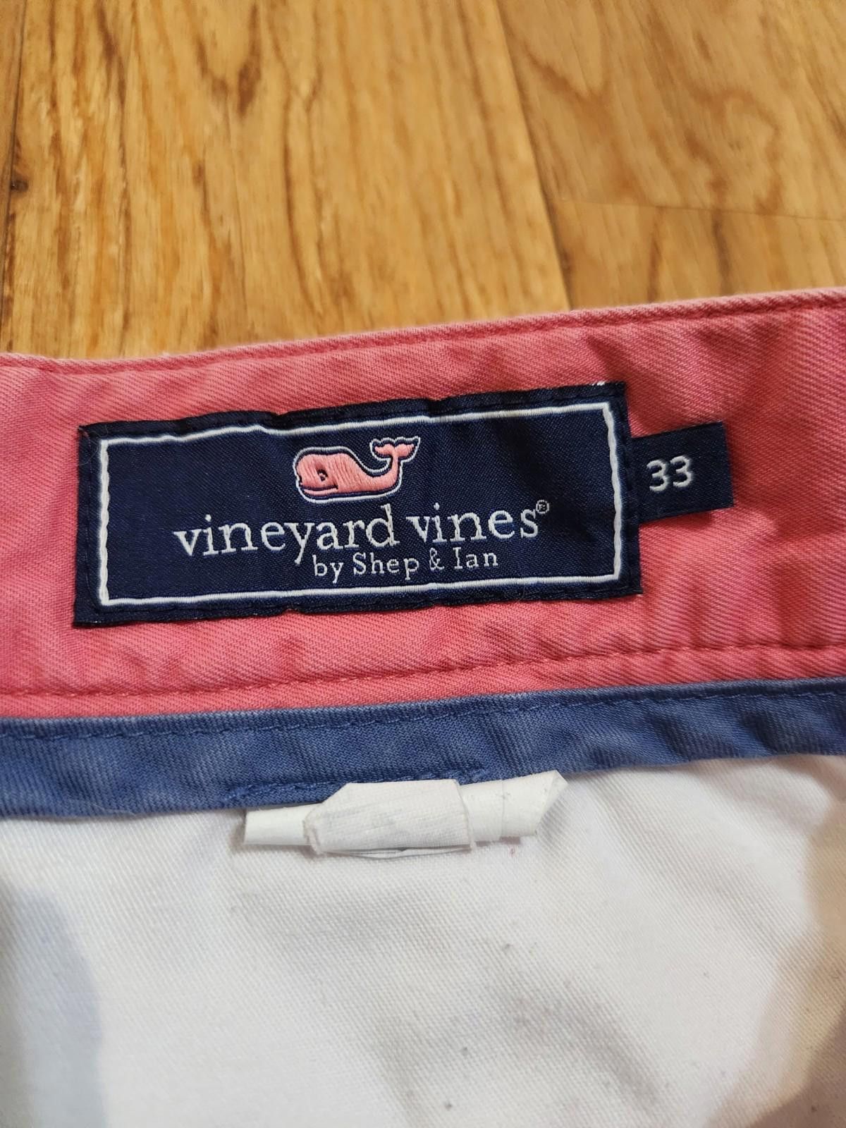 Vineyard Vines Vineyard Vines Casual Chino Shorts Pink Salmon Men's 33 Size US 33 - 2 Thumbnail