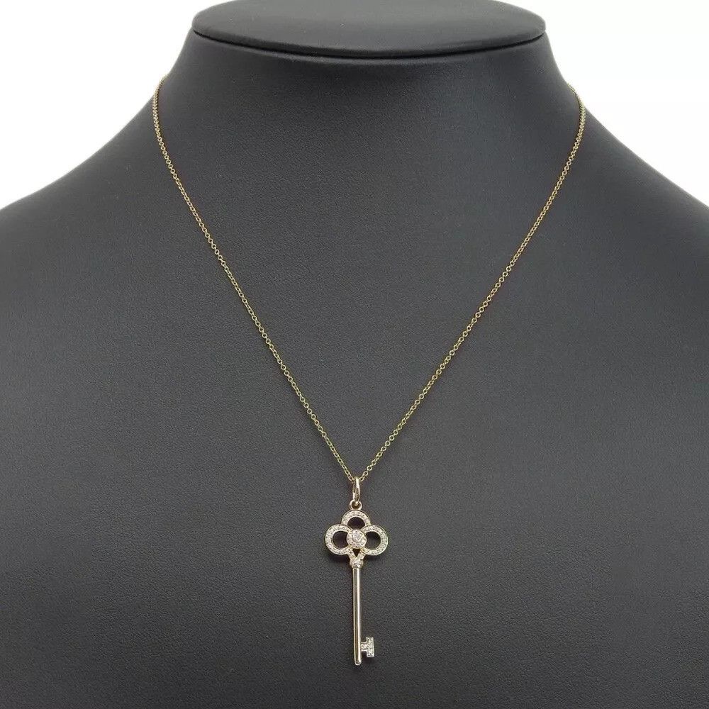 Tiffany & Co. TIFFANY&Co. Lock Crown Key Necklace K18 Pink Gold Size ONE SIZE - 10 Thumbnail