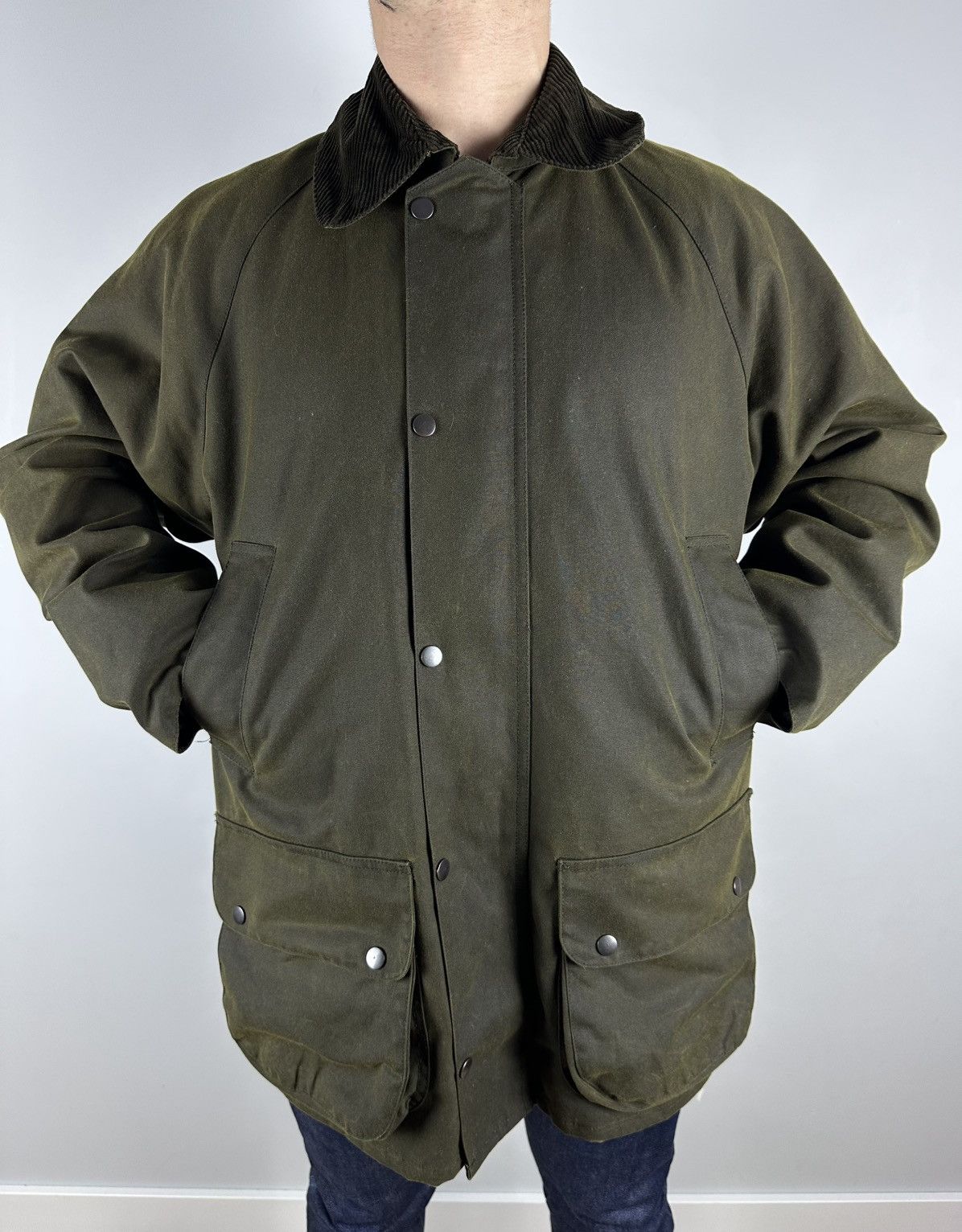 Harris Tweed × Seil Marschall Seil Marschall wax Parka Coat Green jacket Harris Tweed Size US L / EU 52-54 / 3 - 6 Thumbnail