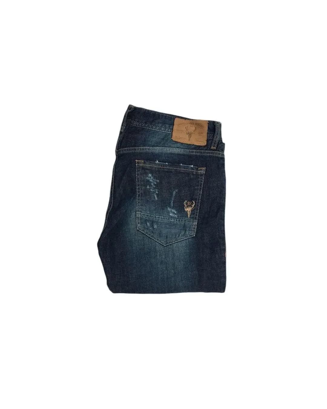 BUCKAROO Patch work denim indigo pattern sashiko japan Size US 30 / EU 46 - 9 Thumbnail