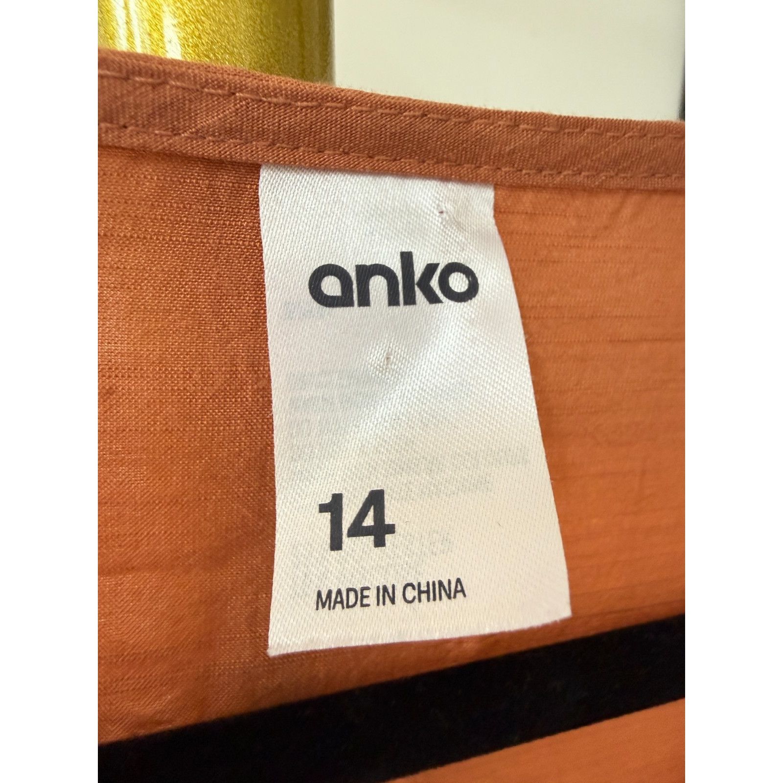 Other Anko Womens 14 Orange Tunic Blouse Long Sleeve Lightweight Size XL / US 12-14 / IT 48-50 - 6 Thumbnail