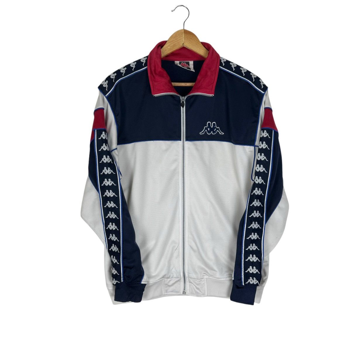 Kappa × Vintage 🌟KAPPA SIDE TAPE TRACK TOP ZIPPER JACKET Size US M / EU 48-50 / 2 - 1 Thumbnail