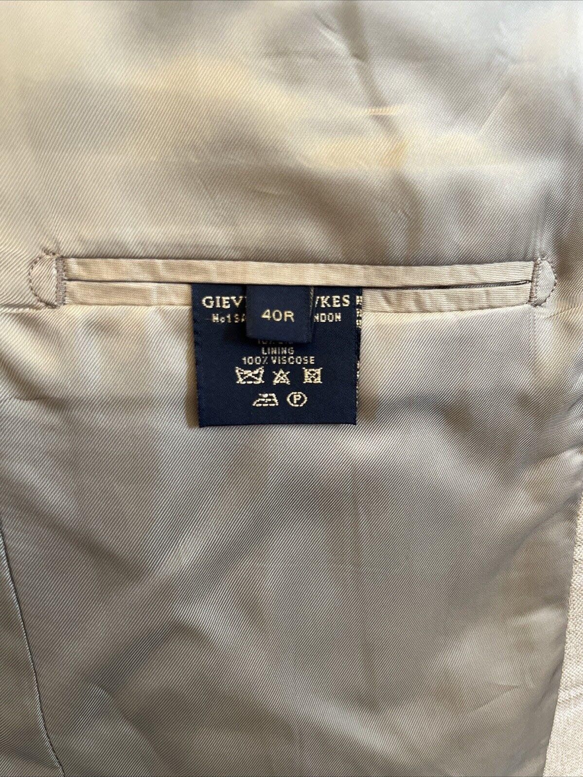 Gieves & Hawkes Gieves & Hawkes beige check blazer Size 40R - 9 Thumbnail