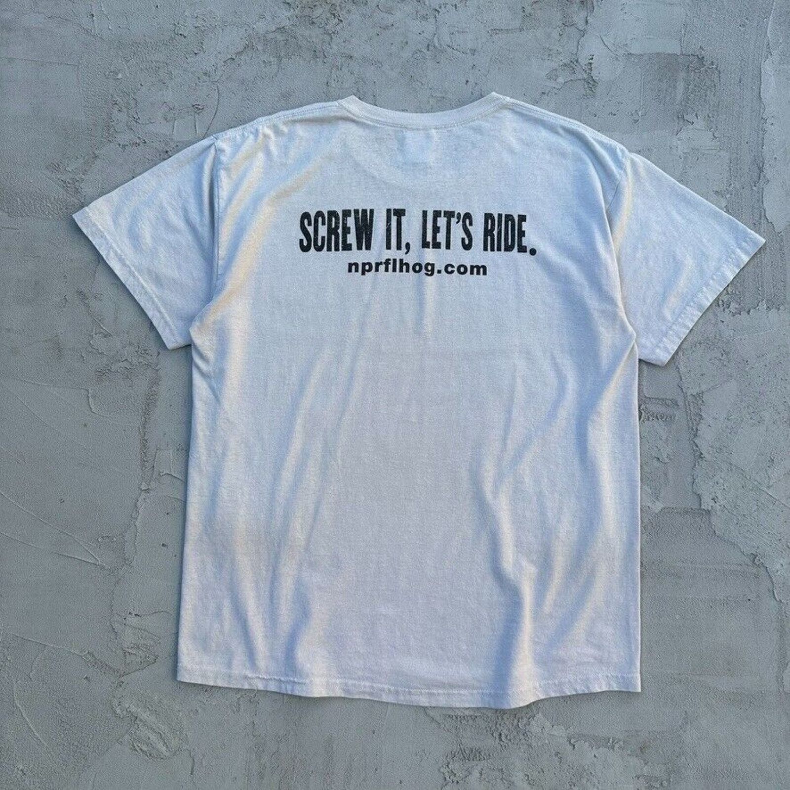 Gildan Harley HOG Florida Screw It Let's Ride Biker T Shirt Size US L / EU 52-54 / 3 - 4 Thumbnail
