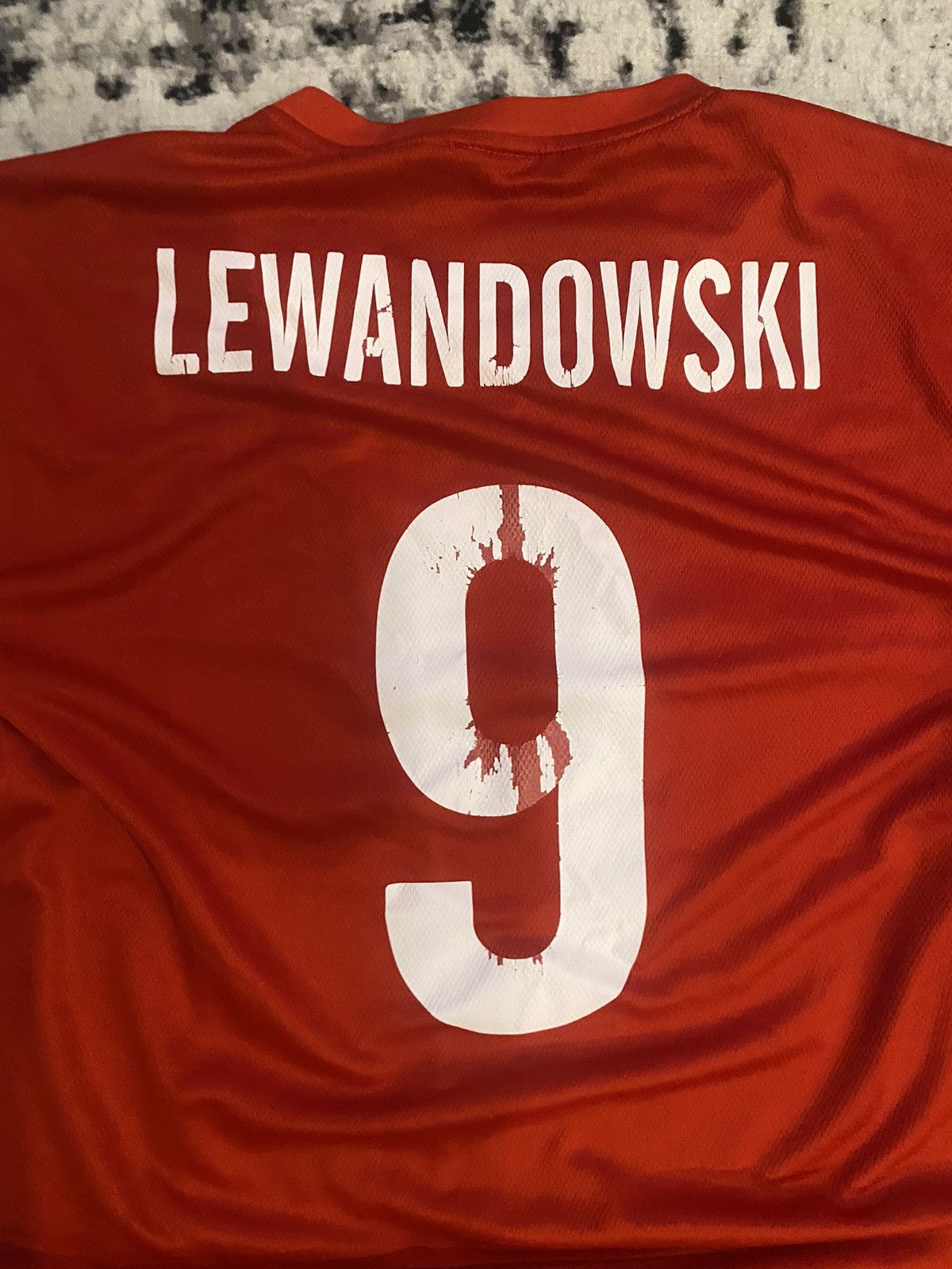 Nike × Vintage Nike Poland 18/19 Jersey #9 Lewandowski Blockcore Y2k Size US XL / EU 56 / 4 - 8 Thumbnail