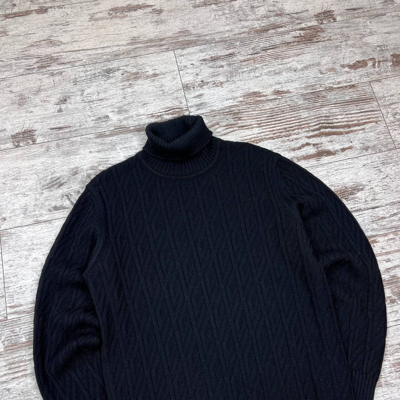 Versace Versace Black Sweater High Neck Size XL Size US XL / EU 56 / 4 - 2 Thumbnail