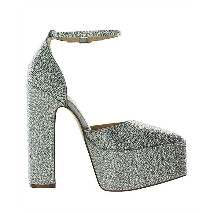 Steve Madden STEVE MADDEN Prompt Rhinestone Platform Heel In Silver ...