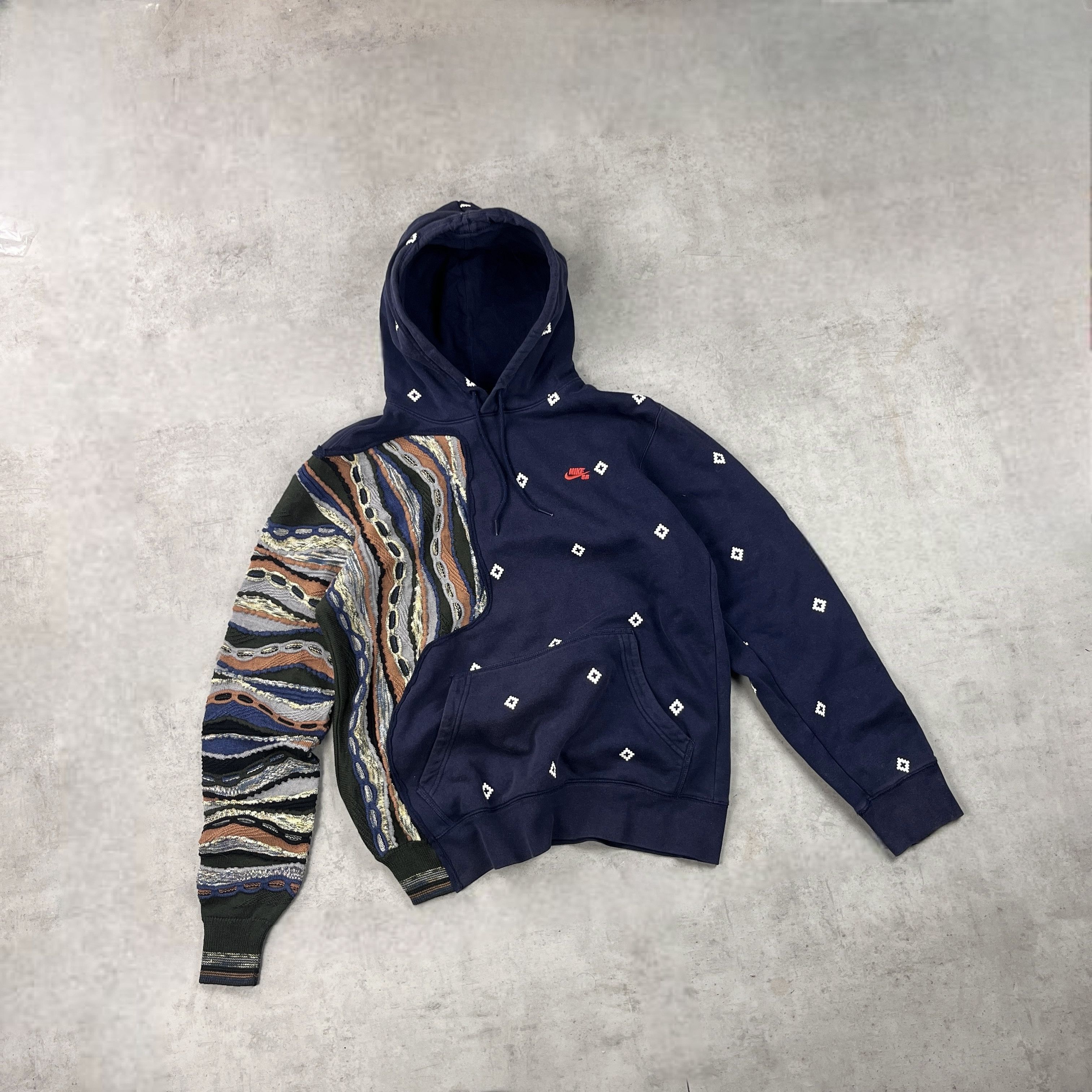 Japanese Brand × Nike × Vintage Custom NIKE X Coogi X Distorted.lab 'Nike SB' hoodie Size US L / EU 52-54 / 3 - 3 Thumbnail