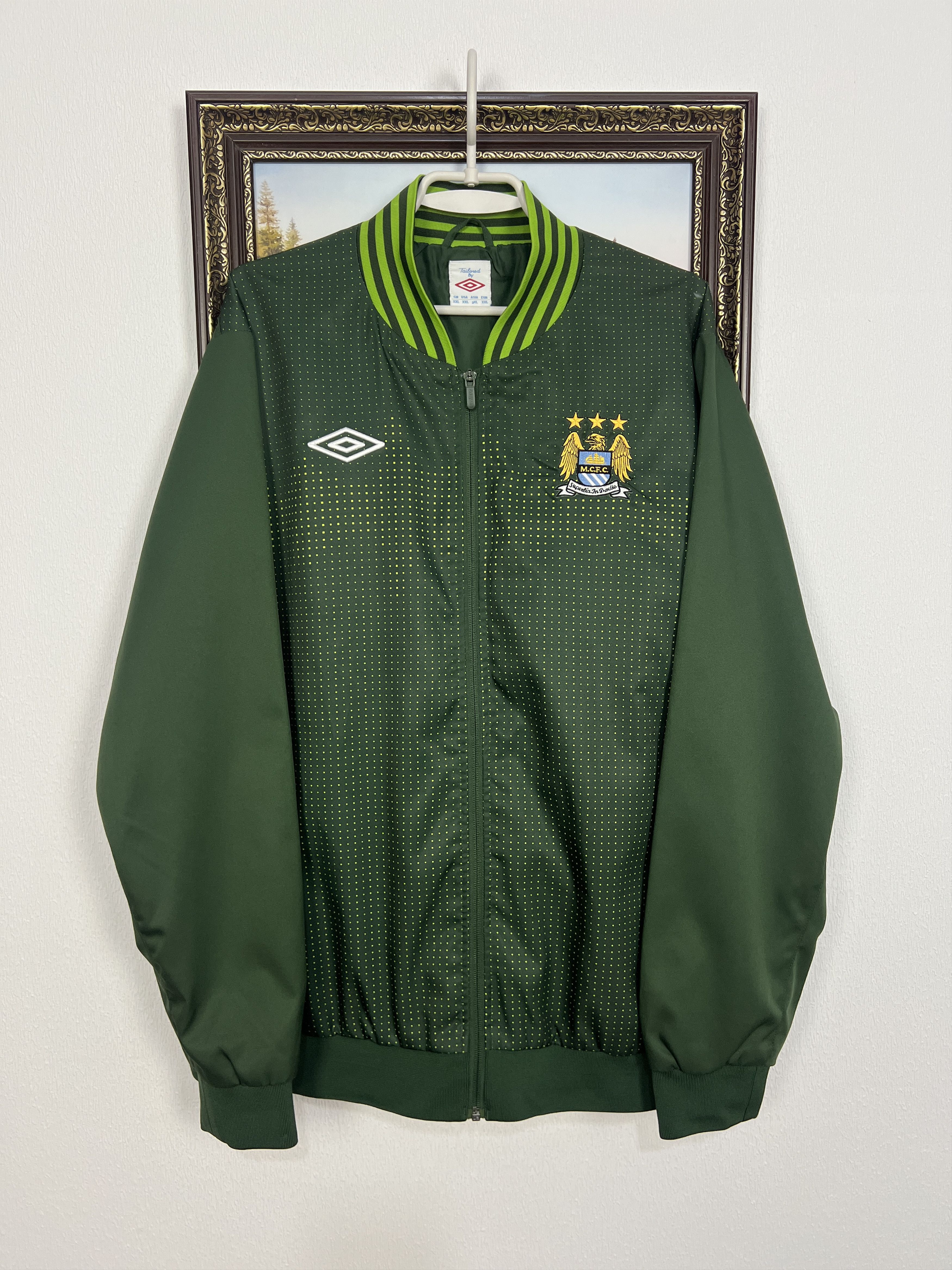 Umbro Manchester City Football Jacket Soccer Track Top Rare Size US XXL / EU 58 / 5 - 1 Thumbnail
