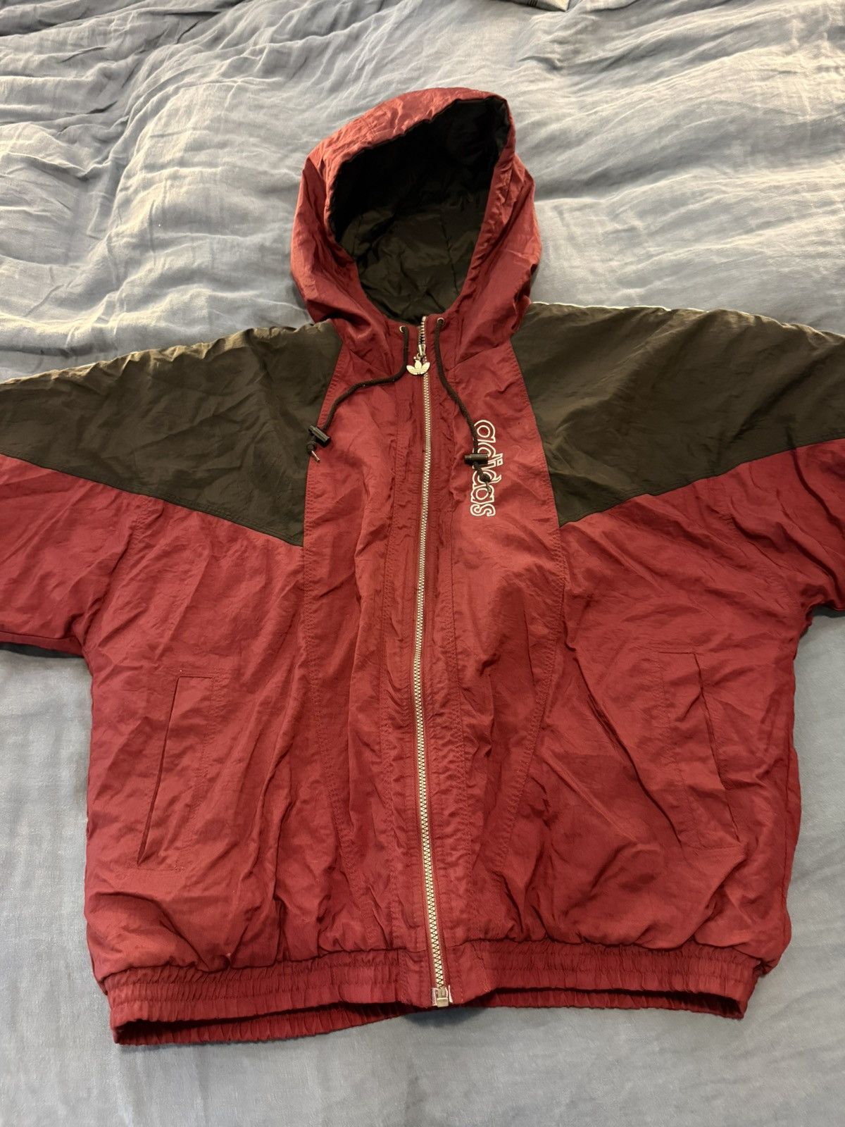 Adidas Vintage Y2K 90s Rare Red Adidas Winter Jacket XL Size US XL / EU 56 / 4 - 2 Thumbnail
