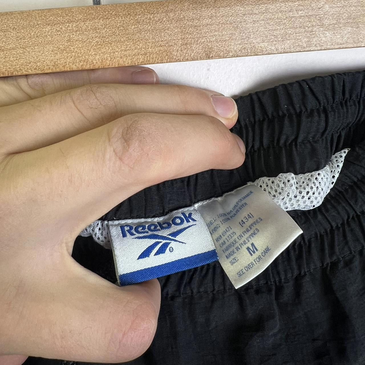 Reebok Vintage Reebok Men's Athletic Shorts - Black with Green Logo Size US 32 / EU 48 - 5 Thumbnail