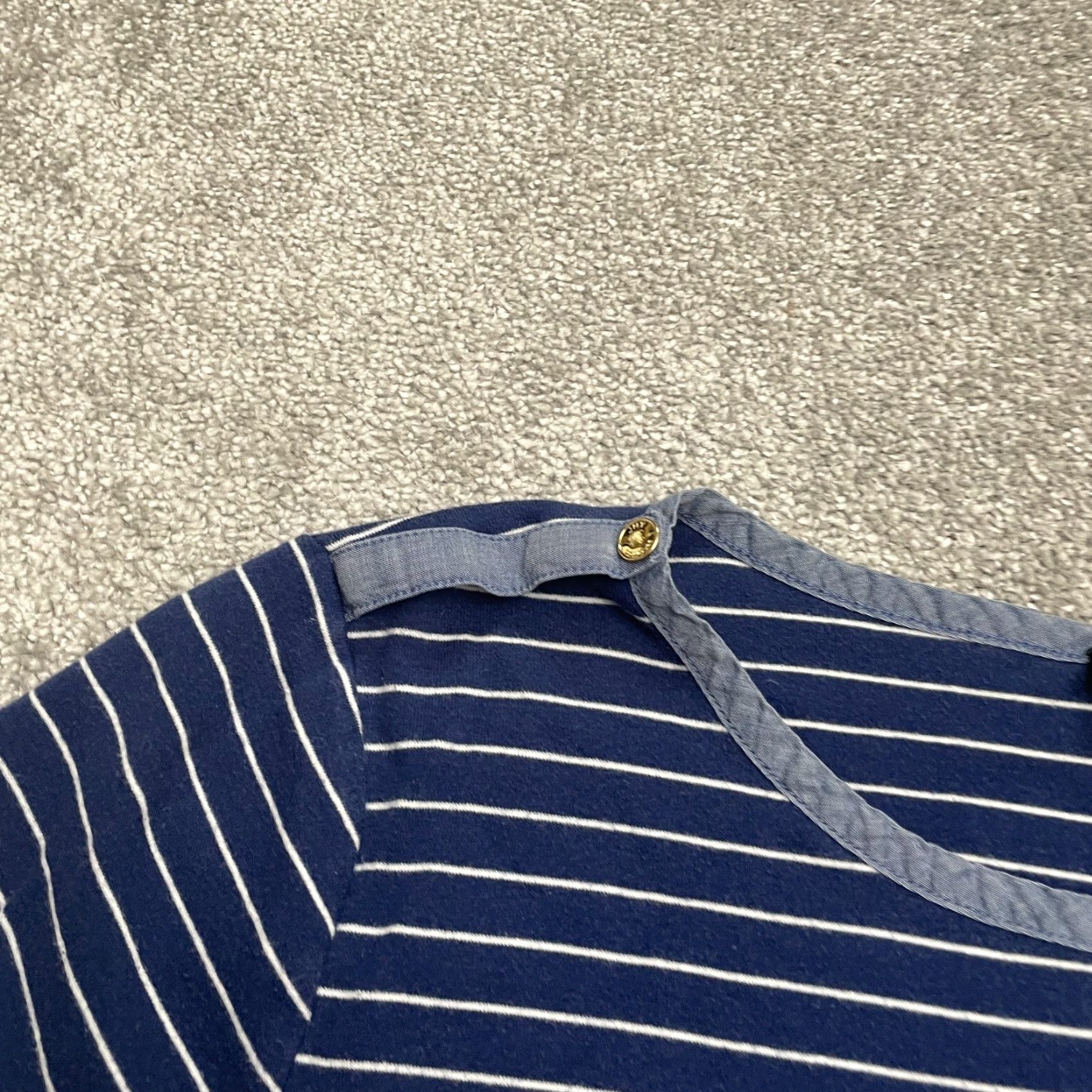 Jones New York Jones New York T-Shirt Womens 3X Striped Short Sleeve Round Neck Blue White Size XXL / US 16-18 / IT 52-54 - 3 Thumbnail