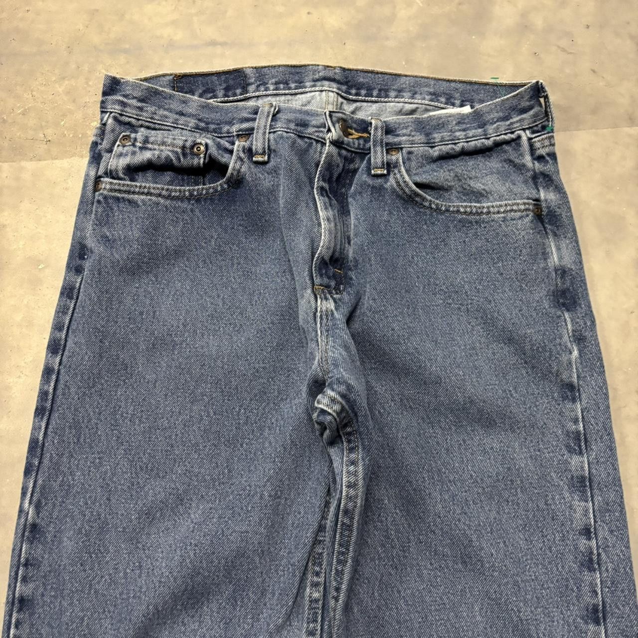 Japanese Brand × Vintage Crazy Vintage Y2K/2000s Grunge Dark Blue Wash Essential Denim Jeans! Size US 32 / EU 48 - 5 Thumbnail
