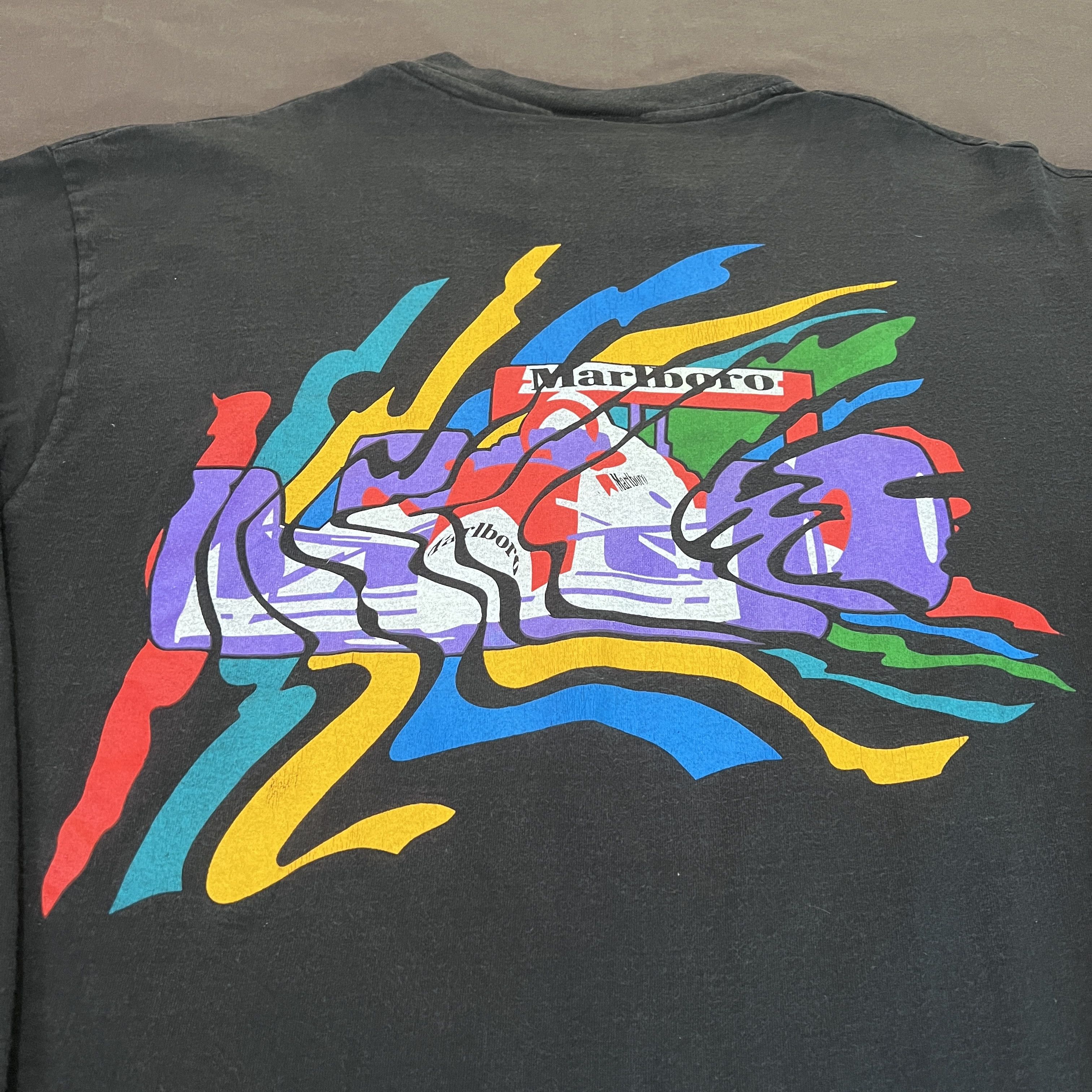 Formula 1 Rare Vintage 90s Marlboro World Championship Team Promo Tee Size US XL / EU 56 / 4 - 4 Thumbnail