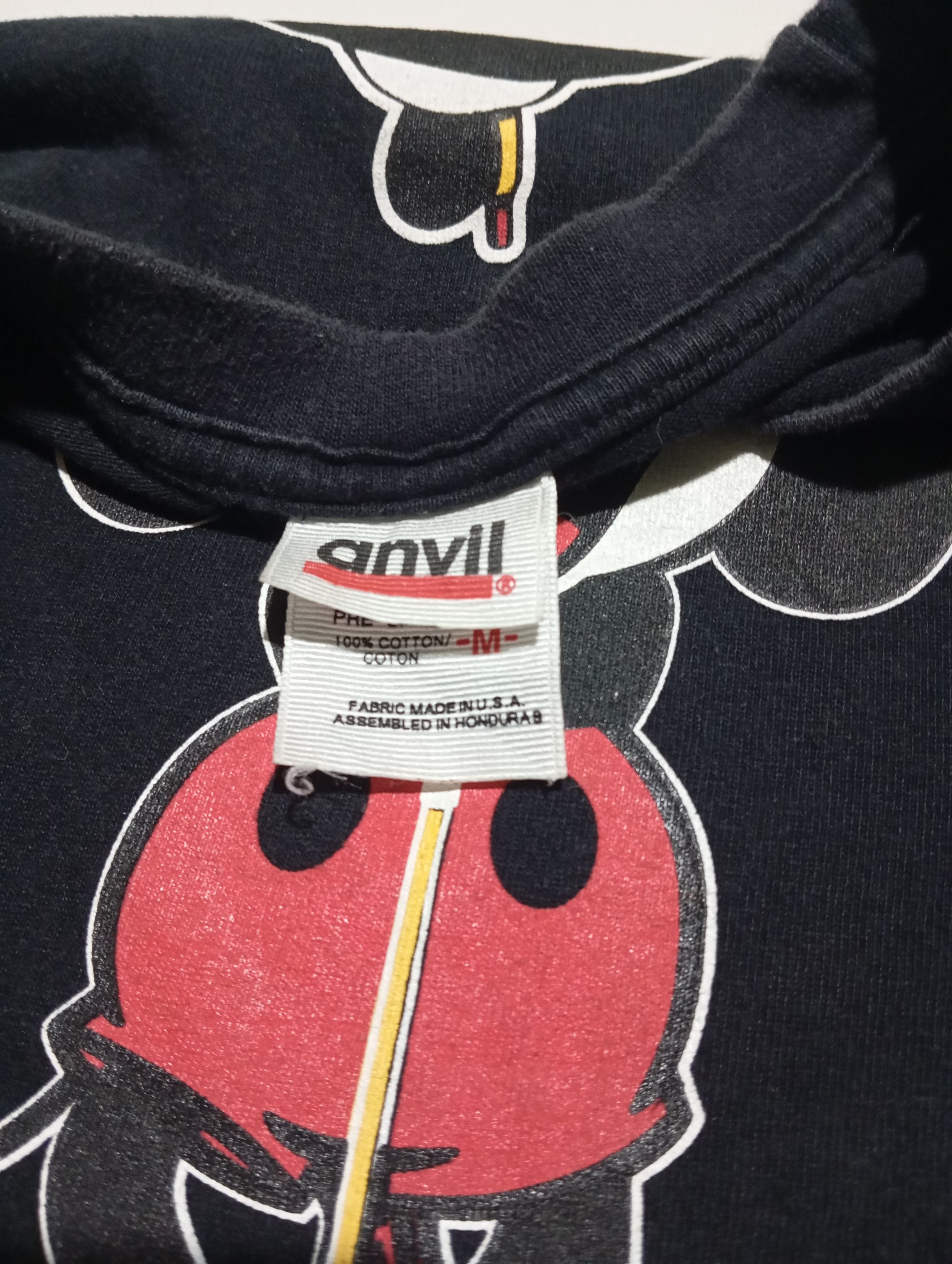 Anvil Mickey Mouse Liam Gallagher Oasis Style Tee Size US M / EU 48-50 / 2 - 3 Thumbnail