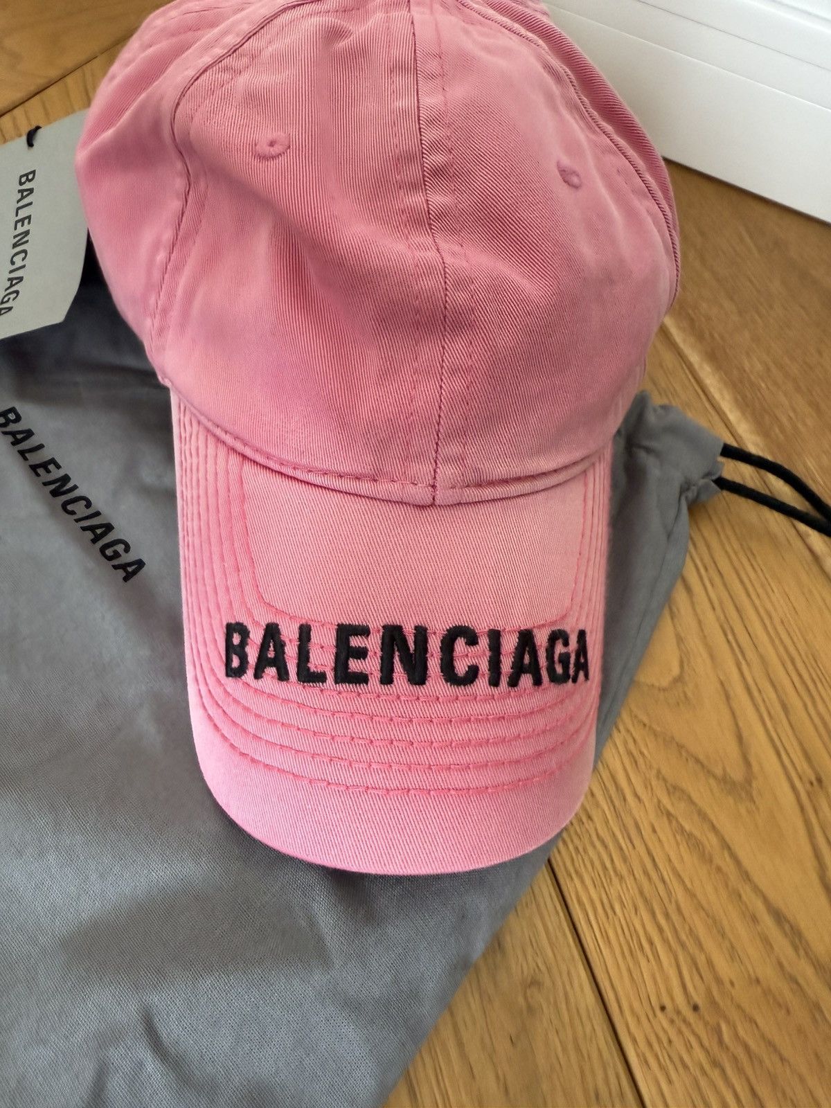 Balenciaga Balenciaga logo cap washed pink Size ONE SIZE - 2 Thumbnail